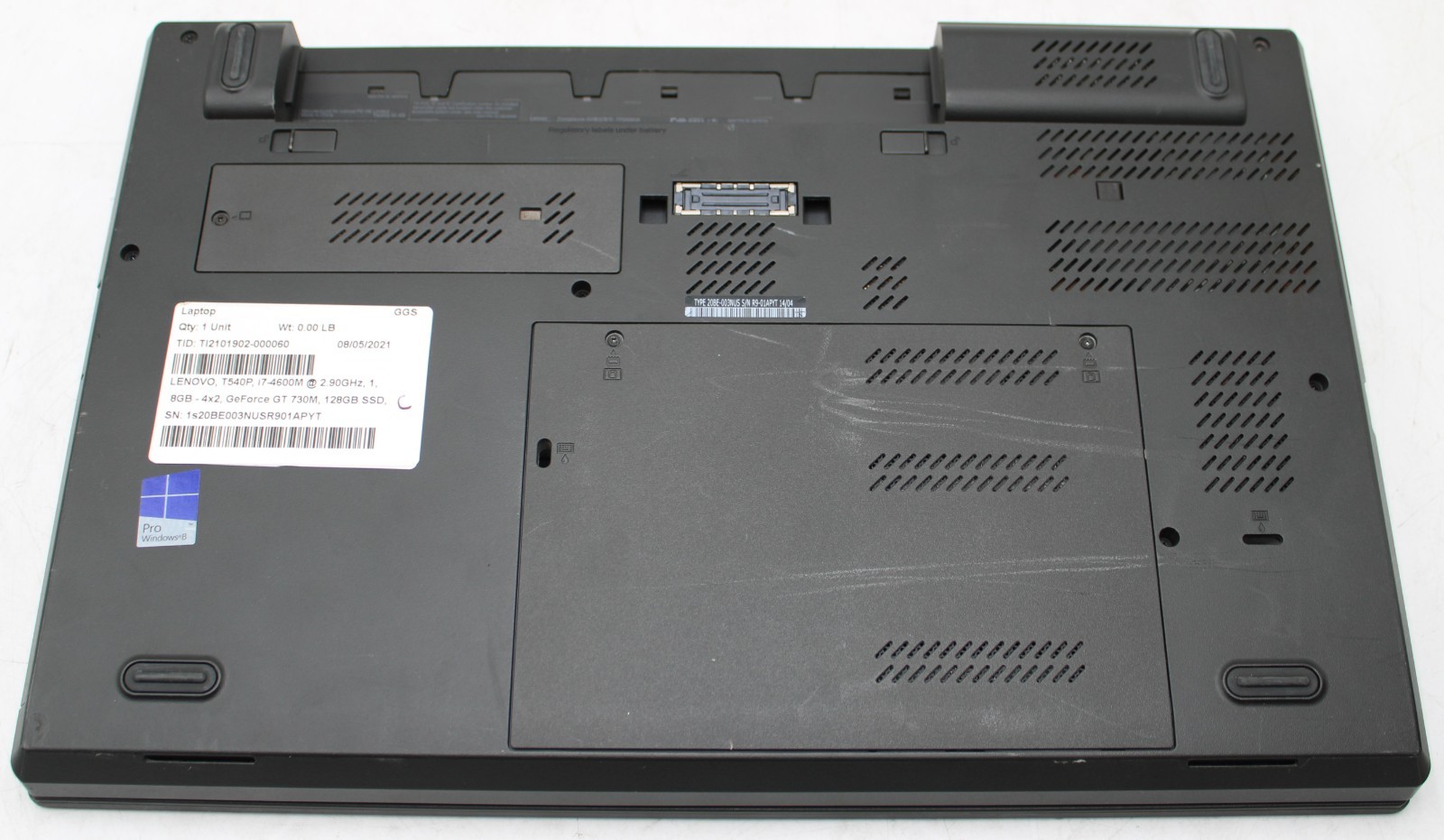 15.6″ Lenovo THINKPAD T540P Laptop i5-4300M 2.60GHz 8GB RAM 256GB SSD Win 10 Pro
