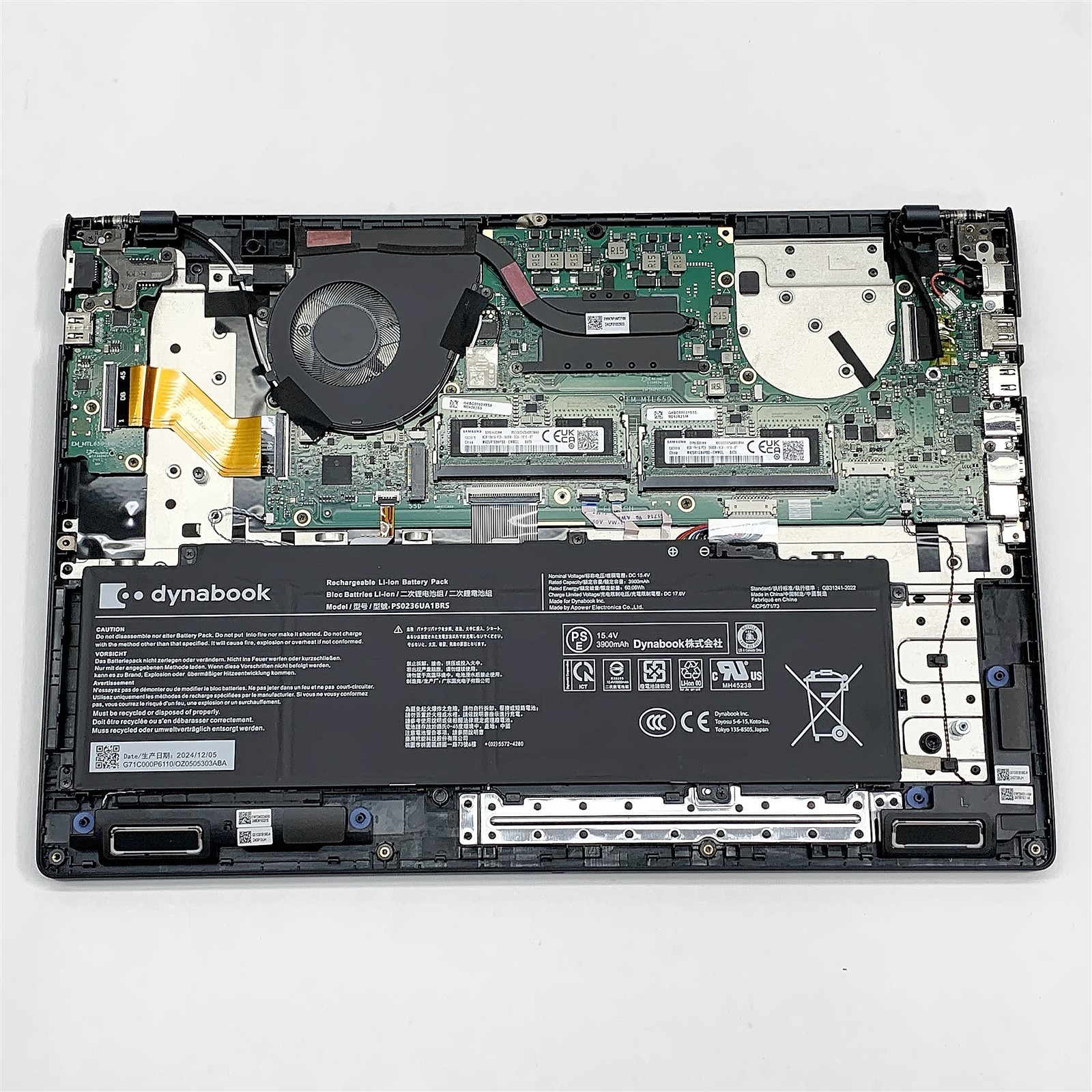 DynaBook Tecra A60-M Laptop Ultra 7 155U 3.30GHZ 15.6″ 16GB DDR5 NO HDD Parts