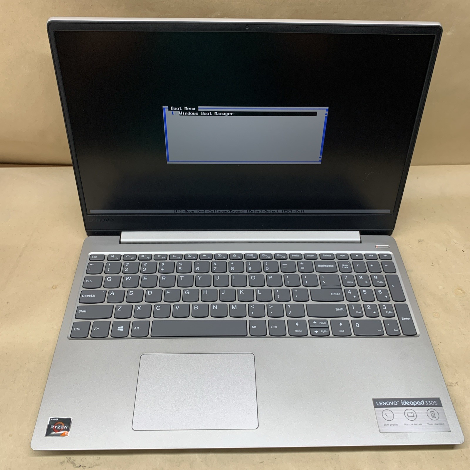 Lenovo Ideapad 330S, AMD Ryzen 5 2500U @ 2.0GHz, 8GB RAM, No SSD/OS