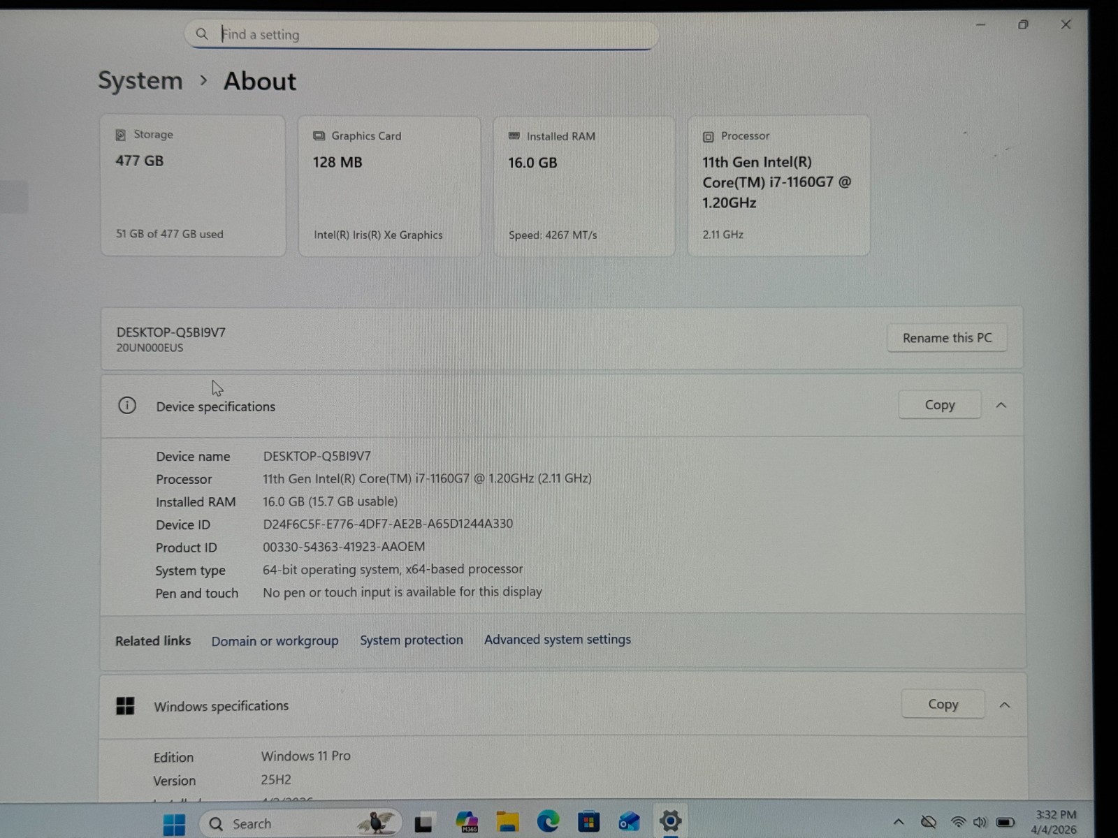 Lenovo ThinkPad X1 Nano Gen 1 i7-1160G7 16GB RAM 512GB- Grade B+
