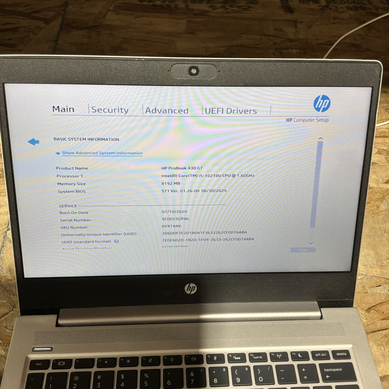 HP ProBook 430 G7 13.3 Silver FHD i5-10210U 1.60GHz 8GB 256GB SSD W11 C485