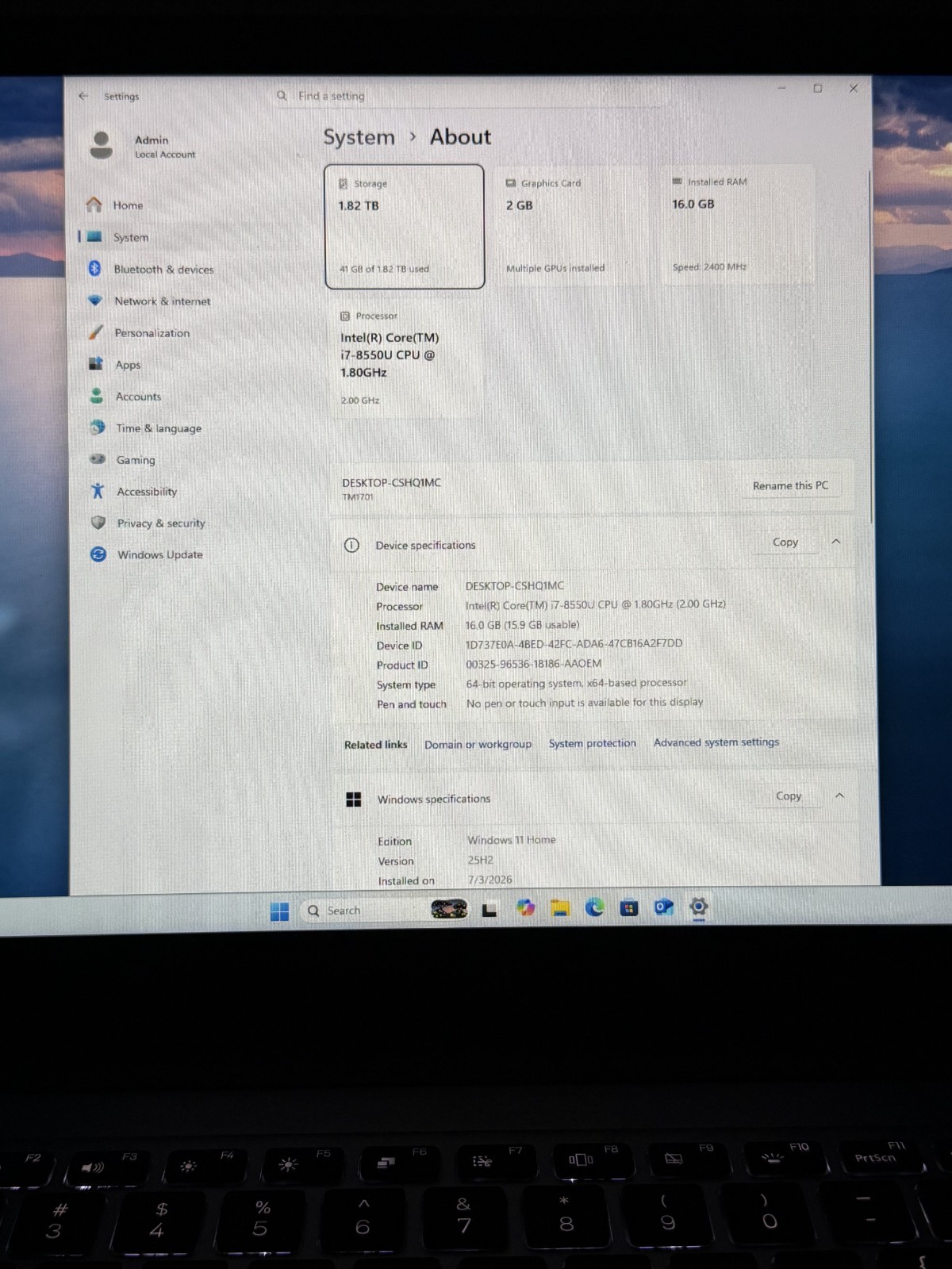 Rare Xiaomi MI Notebook Pro 15.6 Laptop Core i7, 16GB, 2TB SSD, NVIDIA, High Res
