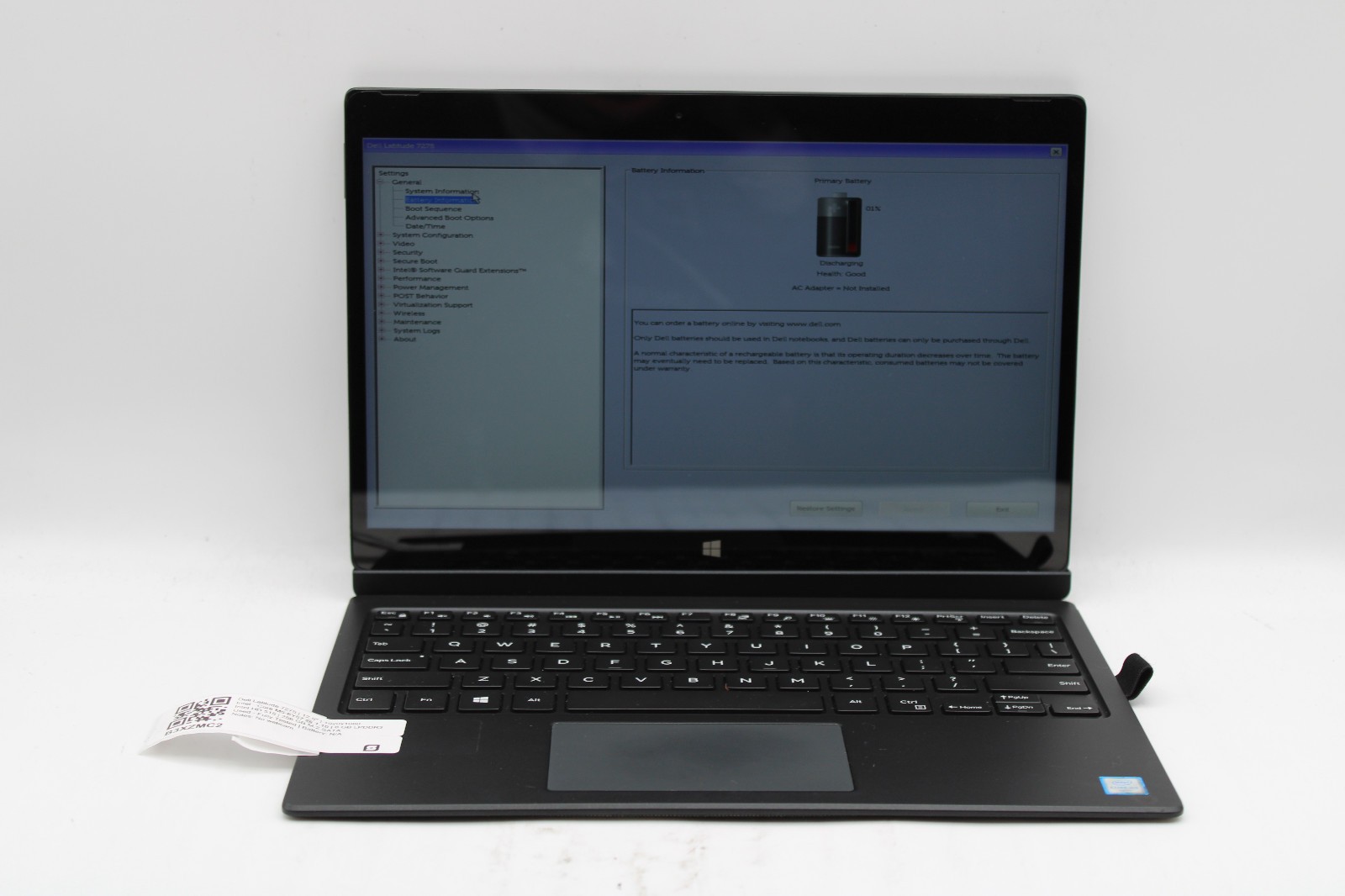 Dell Latitude 7275 2in1 Tablet _ m5-6Y57 _ 8GB RAM _ 256GB SSD _ No OS *READ