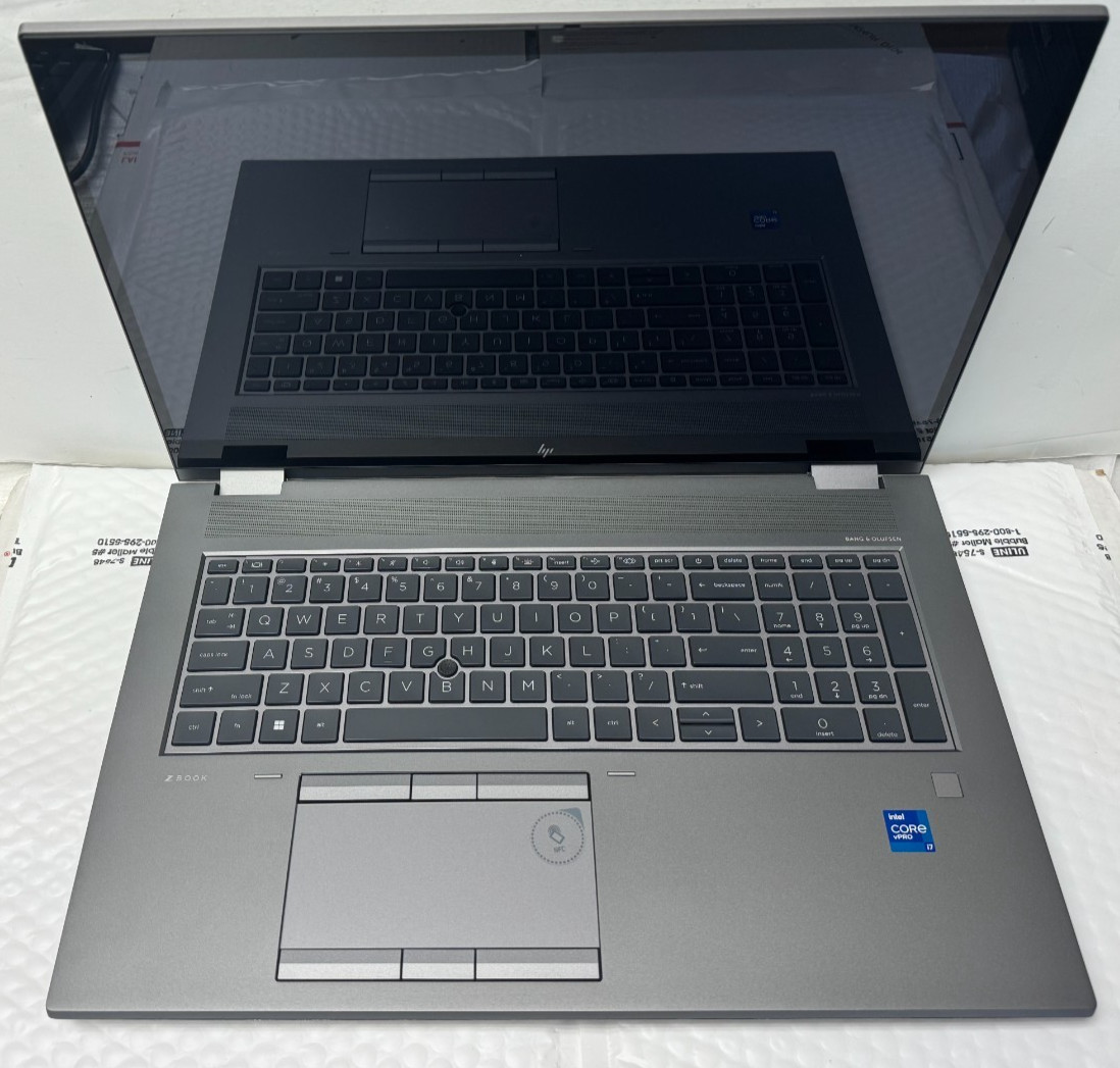 HP ZBOOK FURY 17 G8 i7 T1200 4K TOUCH 32GB – Overall Great Shape