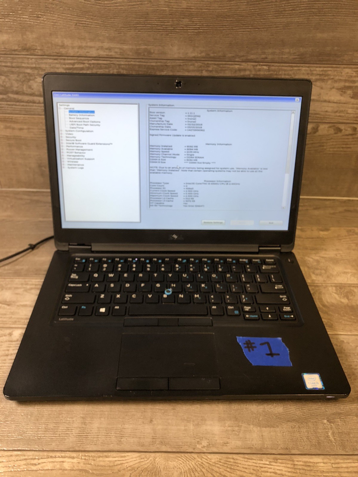 Dell Latitude 5480 14″ Intel Core i5 -6300U 2.40GHz 8GB DDR4 -LOT OF 5 UNLOCKED