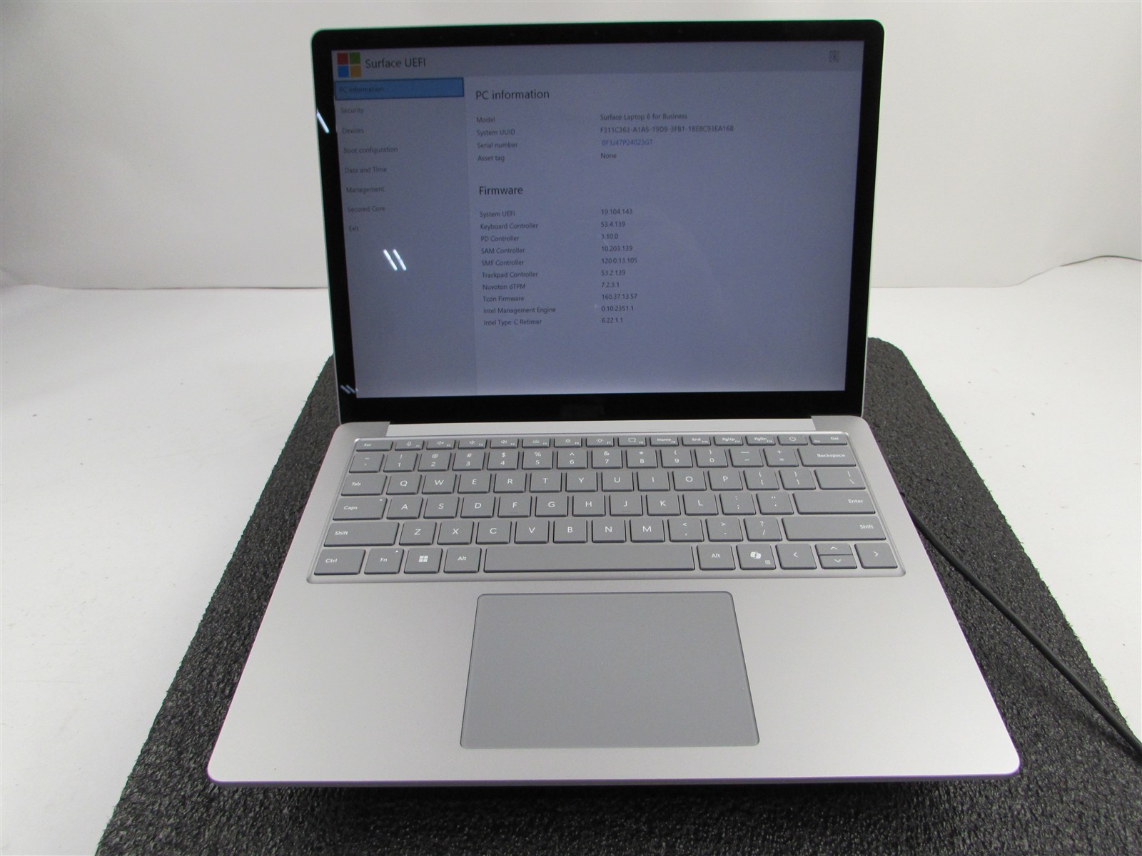 SURFACE SURFACE LAPTOP 6 CORE ULTRA 7 165H 512GB SSD 16GB RAM WIN 11 PRO