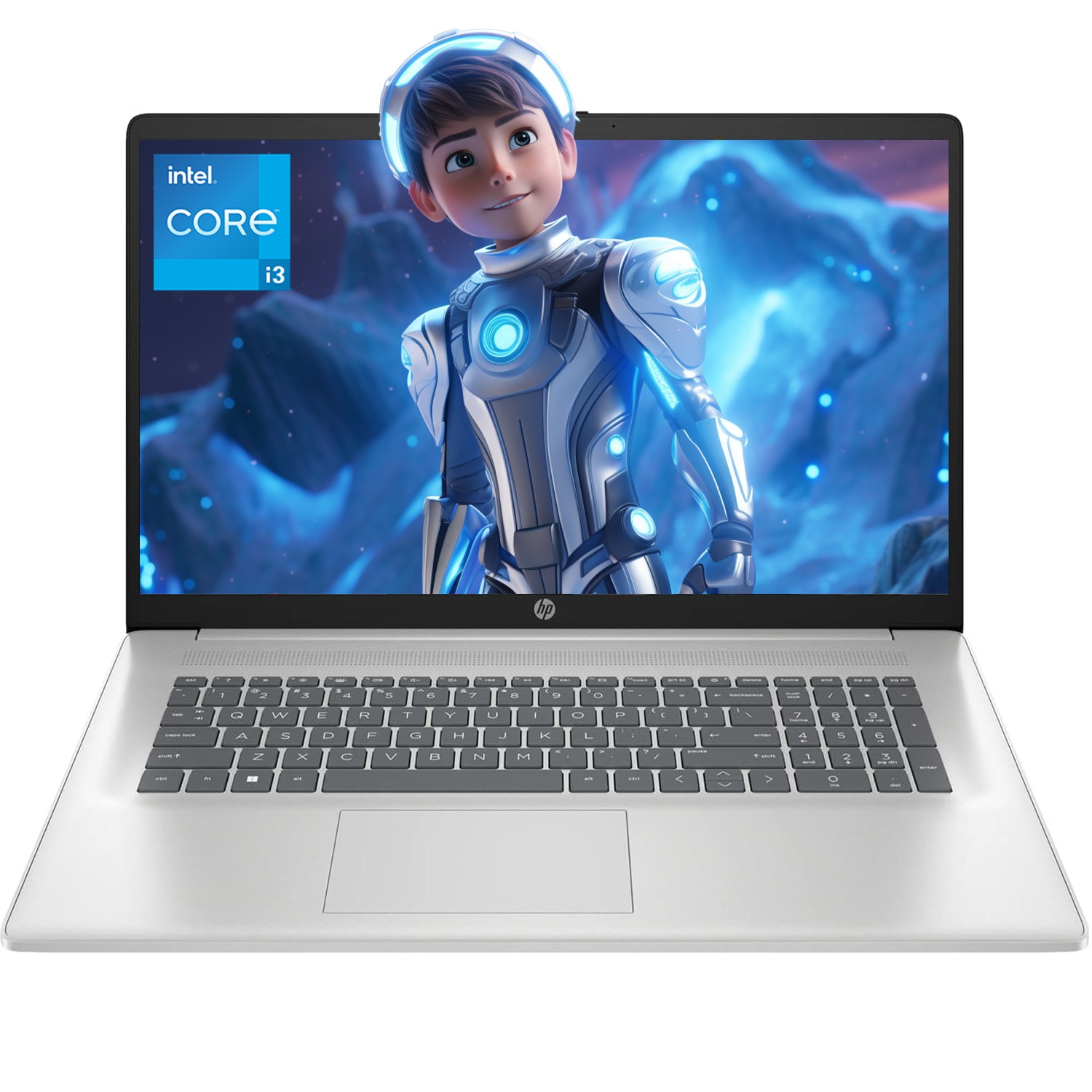 HP 17 Laptop – 17.3″ HD 60Hz 8cores Core i3 N305 UPTO 32GB RAM 2TB SSD Intel UHD