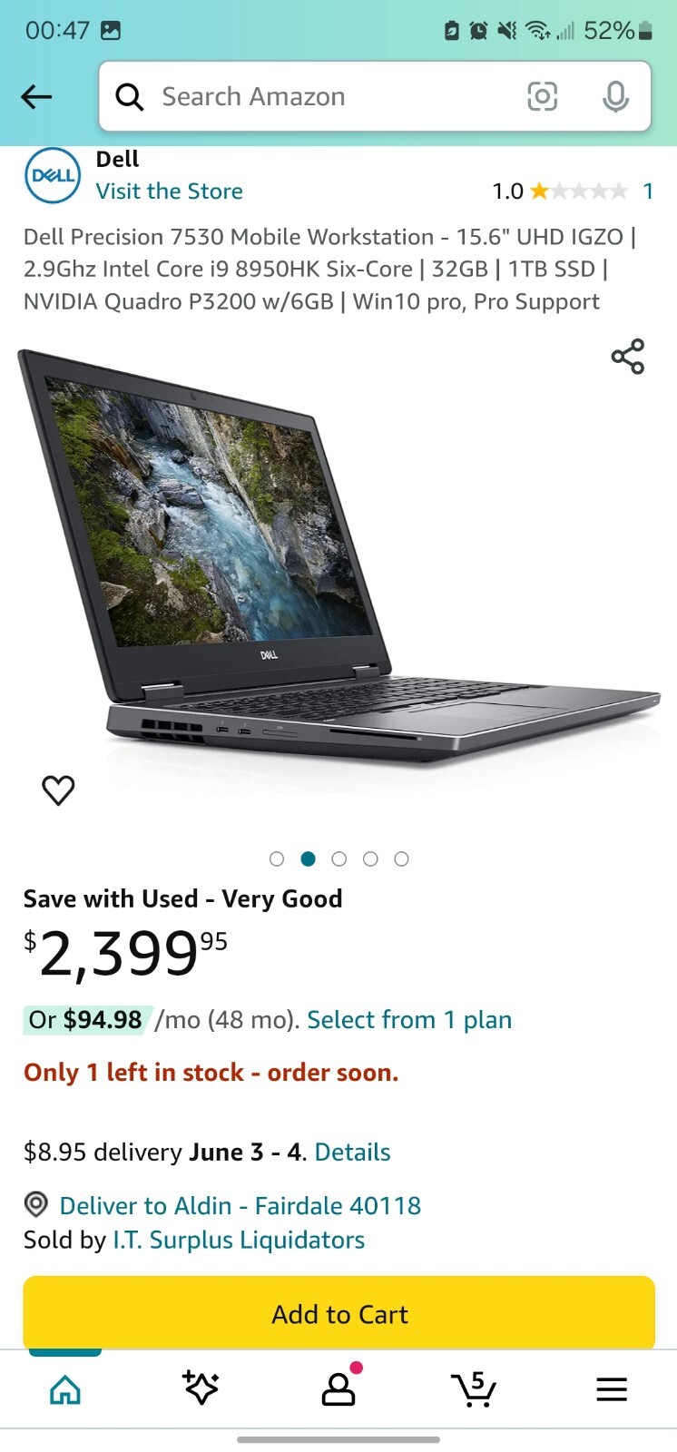 Dell Precision 7530 i9