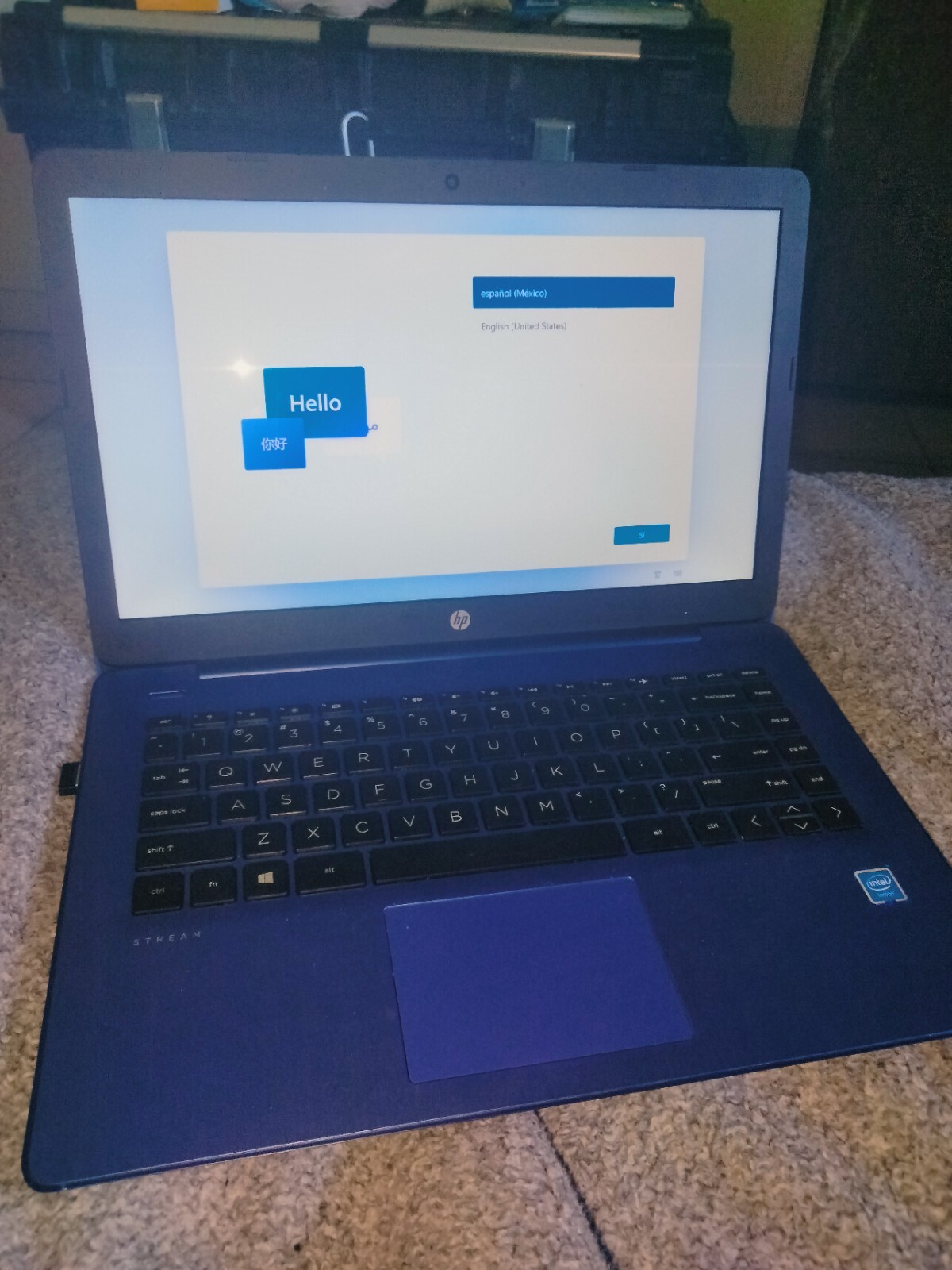 HP Stream 14-CF2111WM 14” (64GB eMMC Intel Celeron N4120 4GB RAM) Laptop – Blue