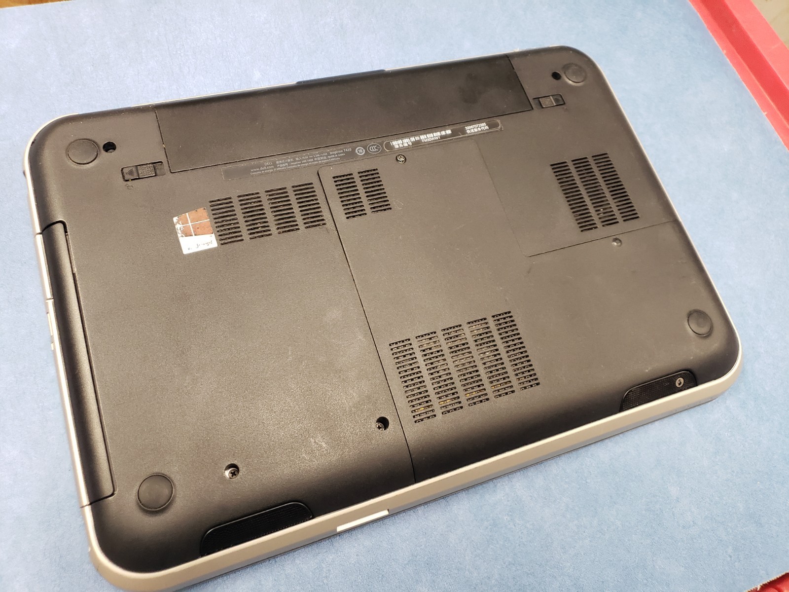 Dell Inspiron 5420 14R 7420 laptop i7-3632qm 2.20ghz 4gm ram no hdd for parts