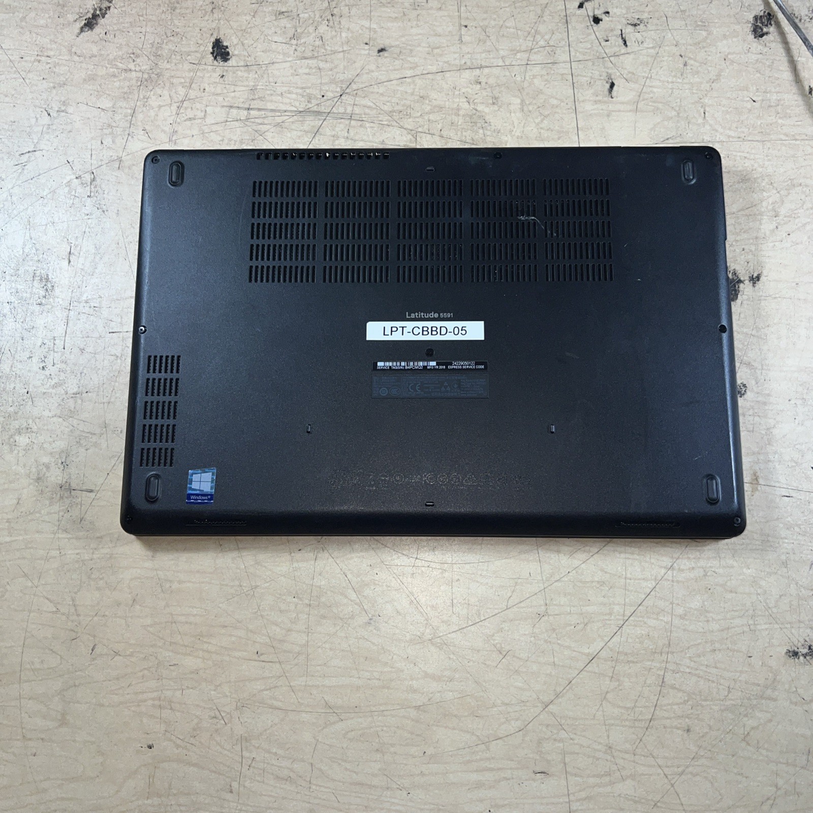 DELL LATITUDE 5591 INTEL CORE I7-8850H 2.60GHZ 16GB RAM **NO HD/ NO CADDIE