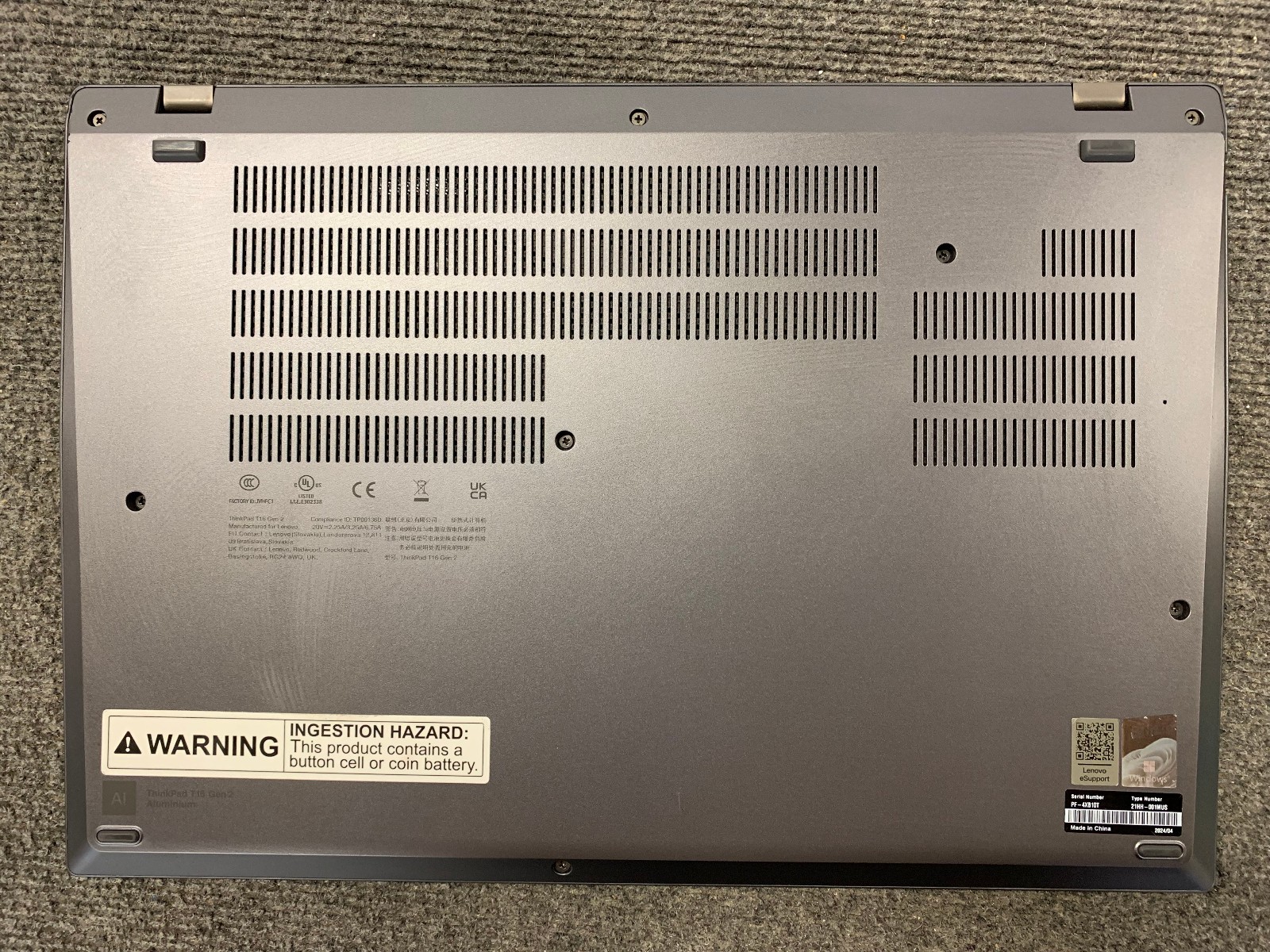 Lenovo ThinkPad T16 Touchscreen Gen 2 16 Laptop i7-1355U 16GB RAM 512GB NVMe