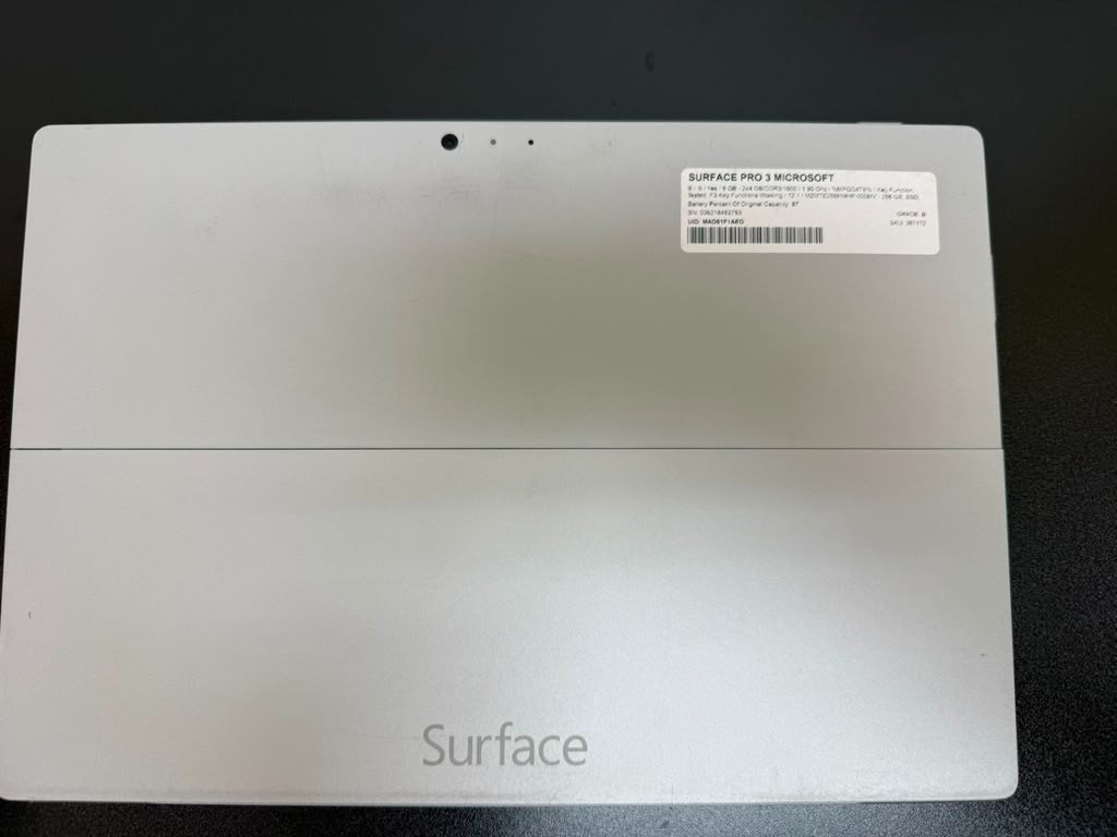 MS Surface Pro 3 12″ i5 4th Gen 8GB 256GB SSD Win 11 Pro Thermal Issue Used ASIS