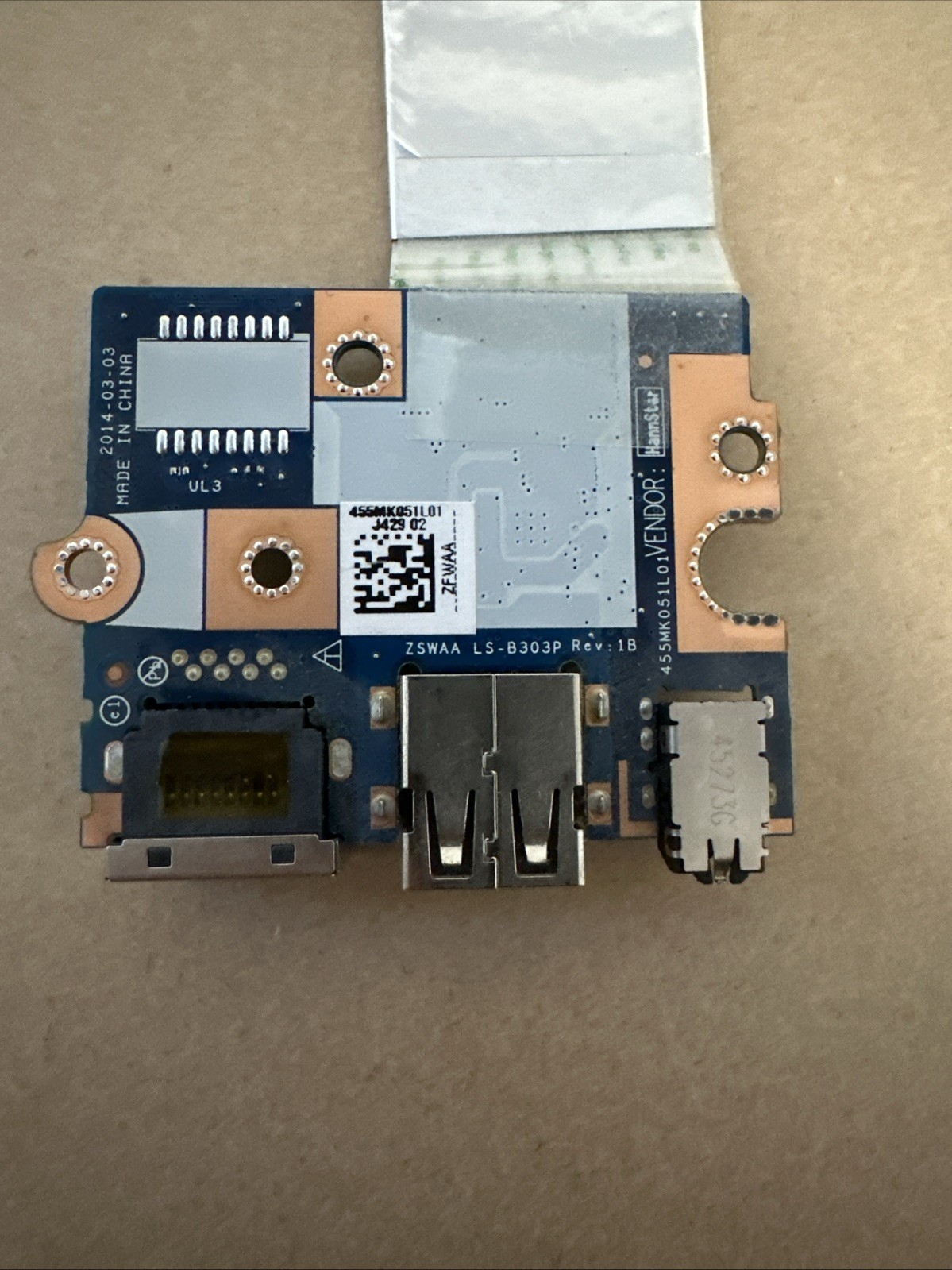 Toshiba C50-B Card USB Audio Lan With Flat