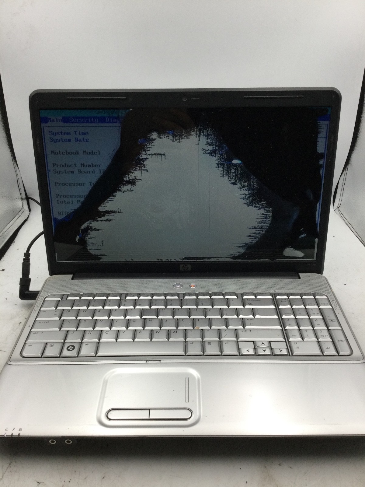 HP G60 LAPTOP – BOOTS TO BIOS/BAD LCD – INTEL DUAL CORE – 2GB RAM – READ DESC-BB