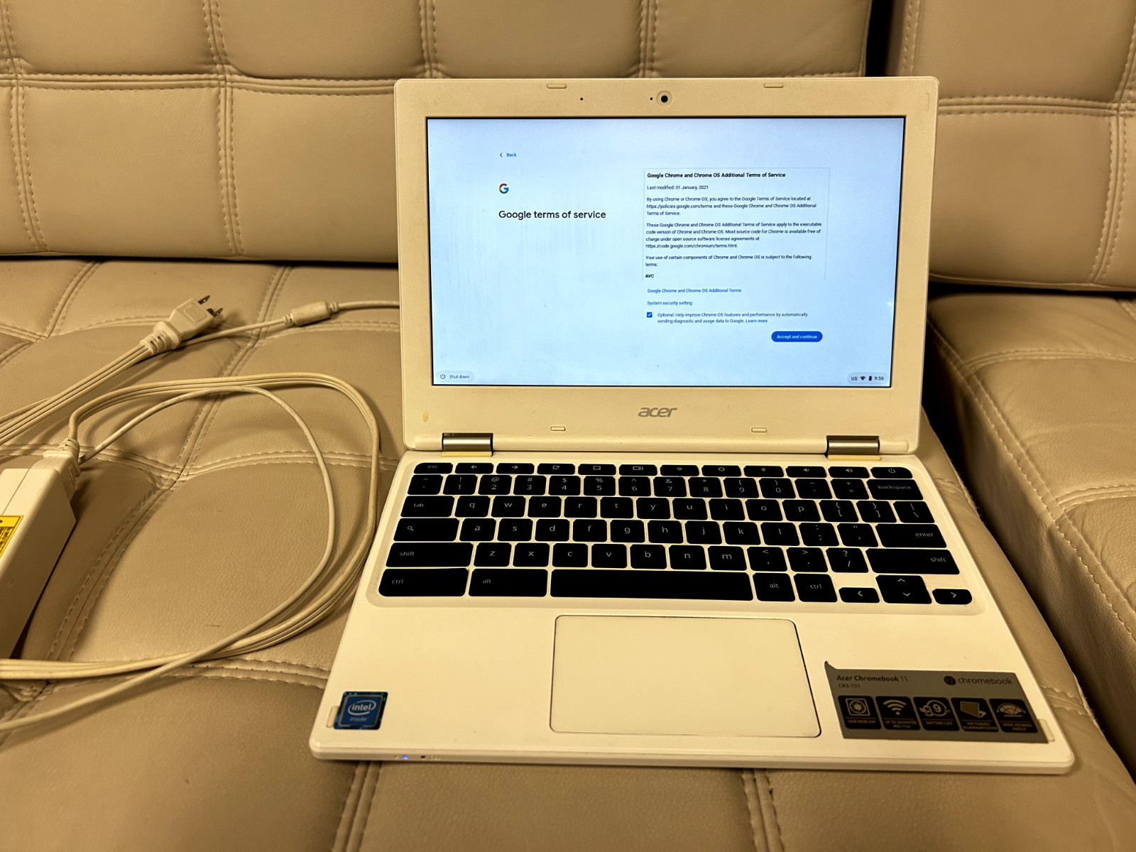 ACER Chromebook 11 CB3-131 N15Q10 Dual Celeron N2840 2.16GHz 11.5″ 16GB SSD 2GB