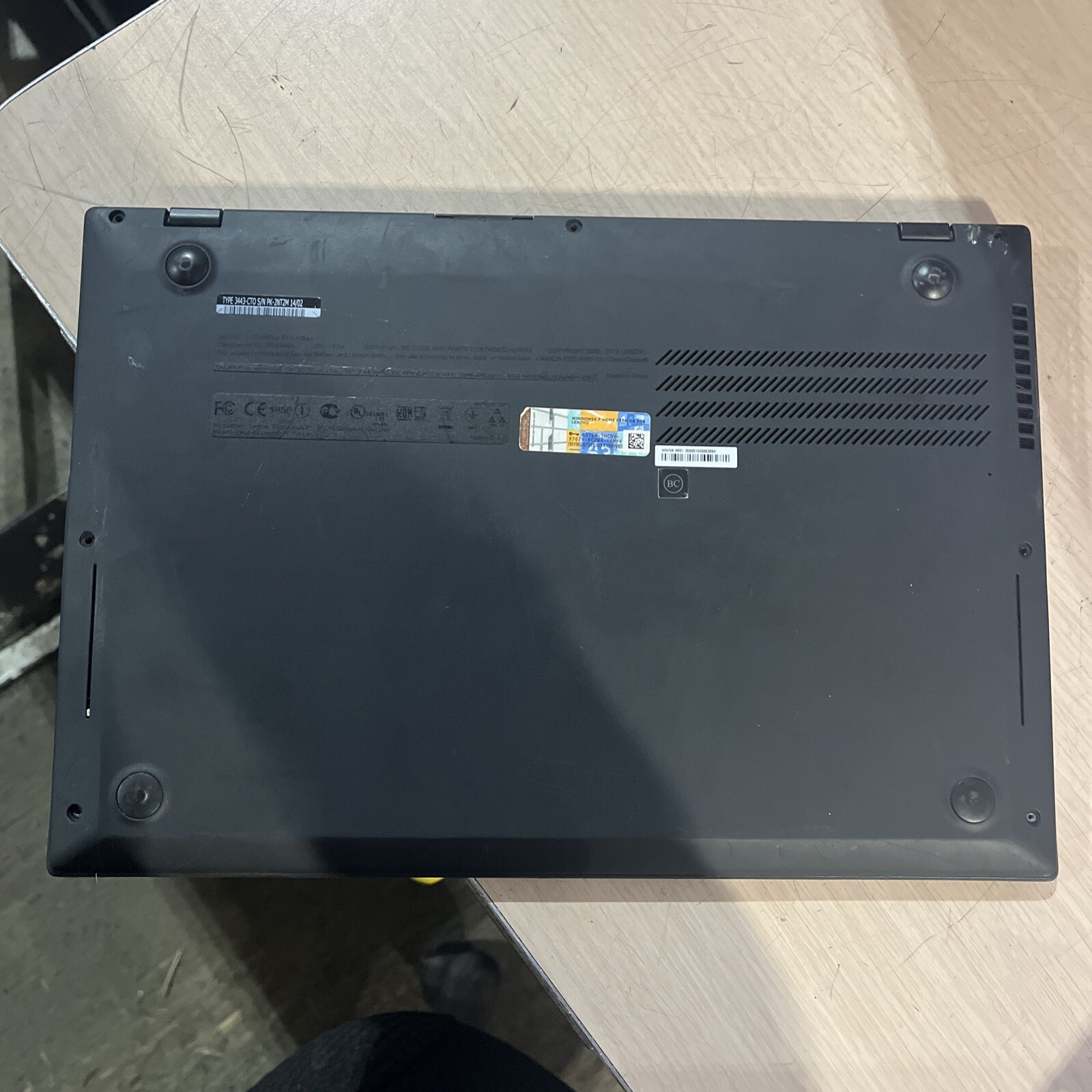THINKPAD LENOVO X1 CARBON INTEL CORE I5-3427U 1.80GHZ 8GB RAM NO HD
