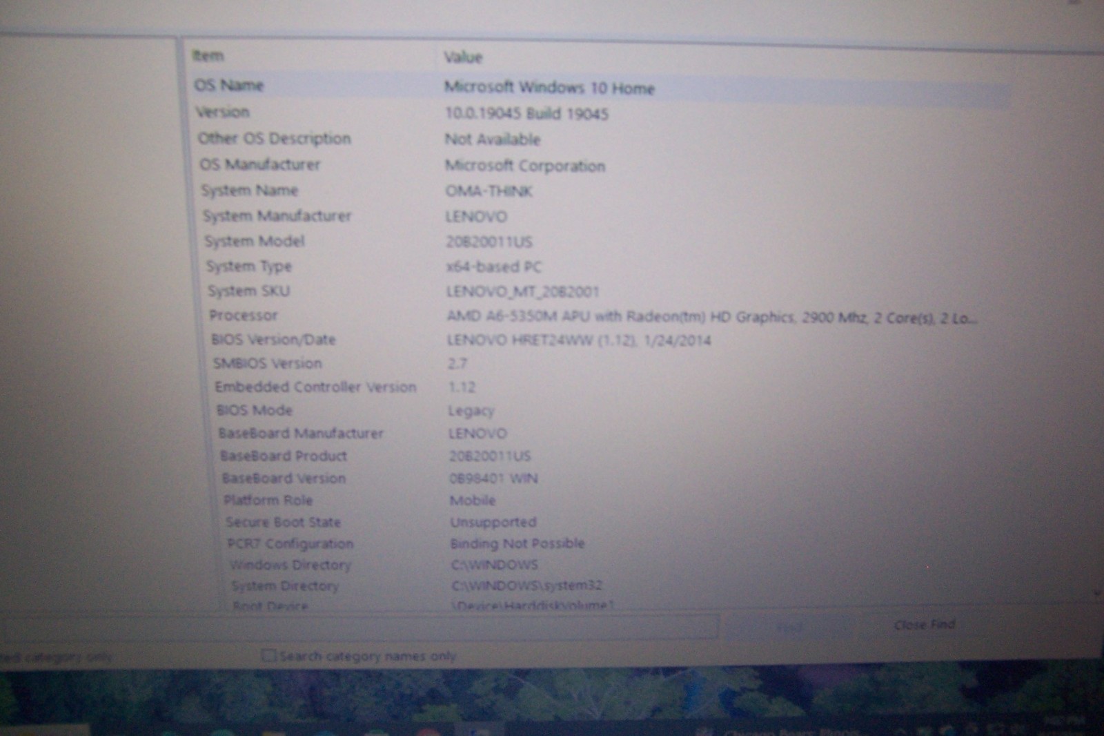 Lenovo ThinkPad Edge E545 Laptop A6-5350M 2.9GHz 277GB SSD8GB RAM DVD-R
