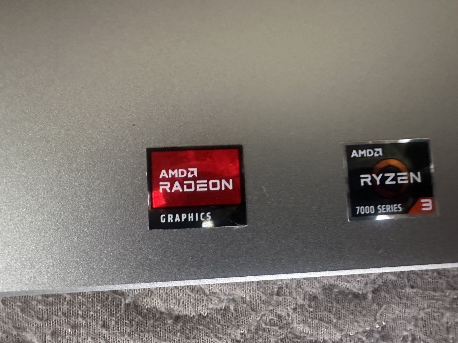 Slightly Used Silver HP Laptop Ryzen 700 Series Graphics 8 GB