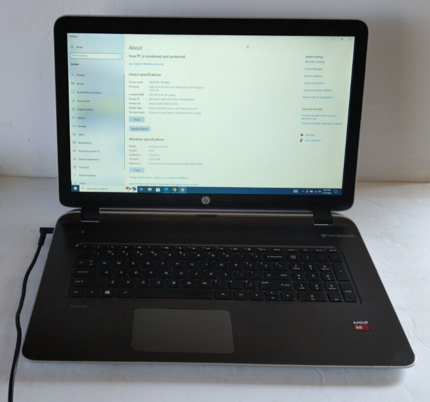 HP PAVILION 17″ AMD A8-6410 APU 2.00GHz 6GB 1 TB WIN 10 HOME
