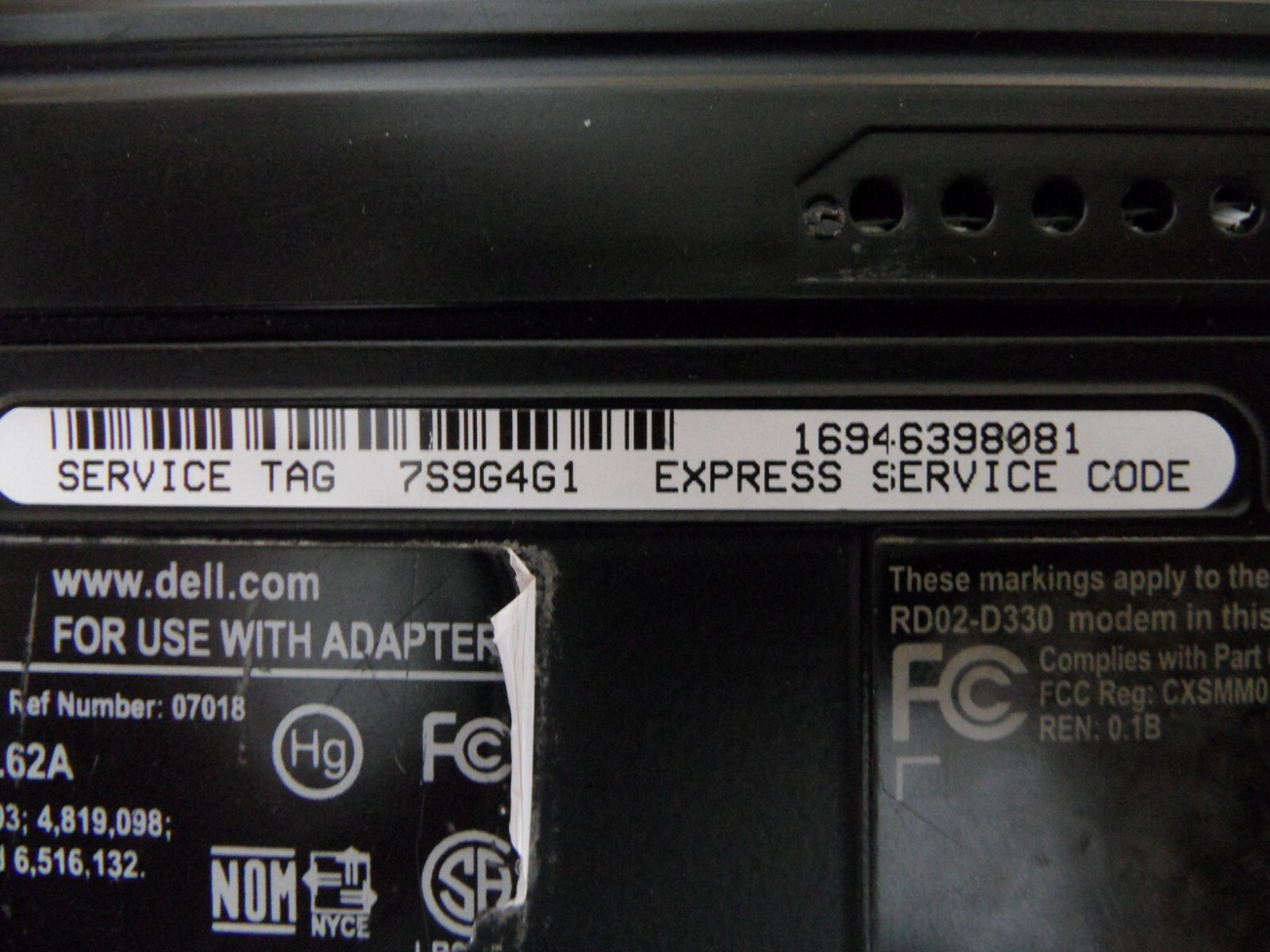 Dell Inspiron 1720 / Core 2 Duo @ 1.83 GHz / Parts Laptop / Posted Bios, Wiped