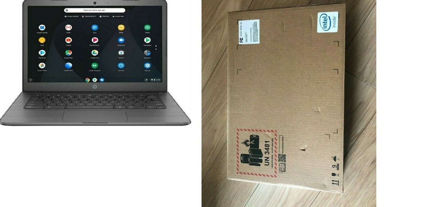 HP 14″ TouchScreen Chromebook Intel Celeron N3350 4GB RAM 32GB eMMC Grey ~NEW!!!