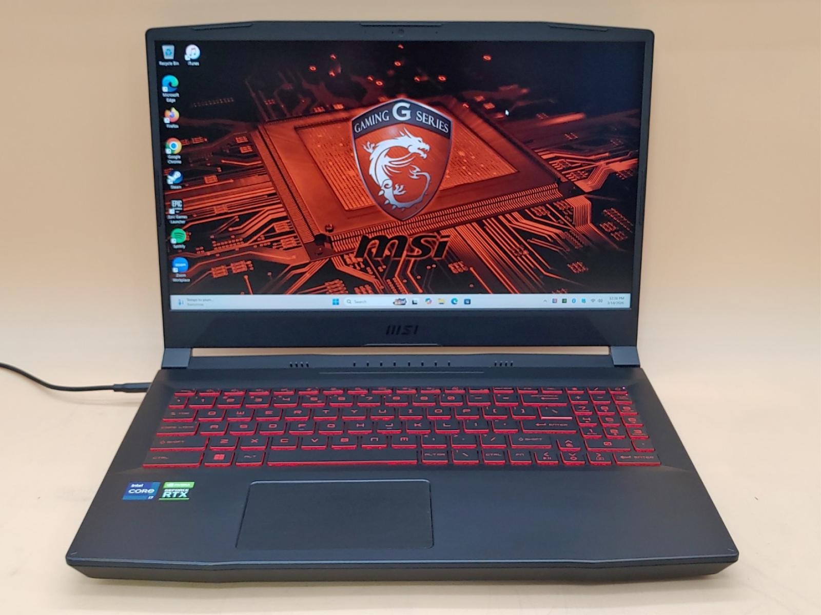 MSI Katana GF66 11UD 15.6″ i7-11800H 32GB 1TB SSD RTX 3050 Ti Win11 *NO AC**READ