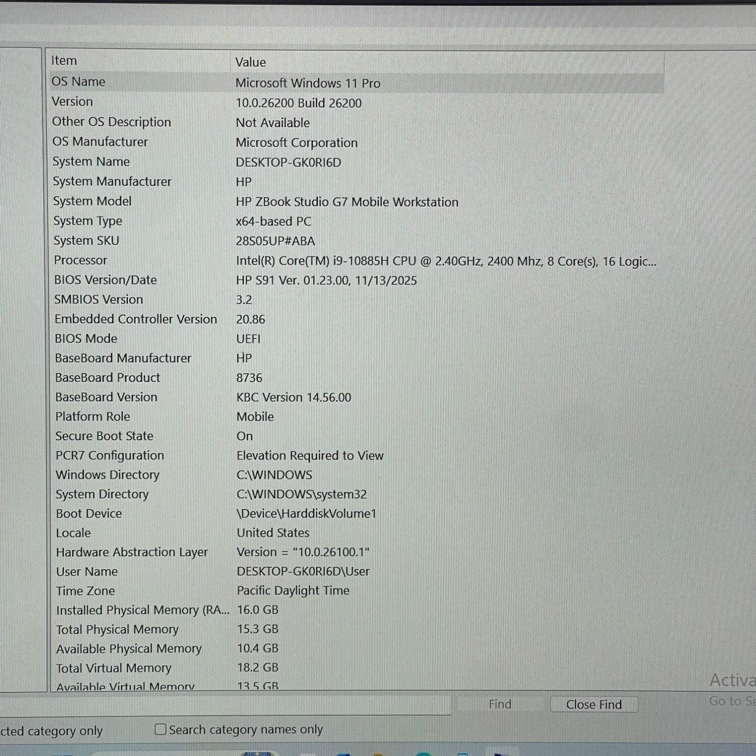 HP ZBook Studio G7 15.6″ i9-10885H 2.4GHz 16GB RAM 512GB SSD Quadro T1000