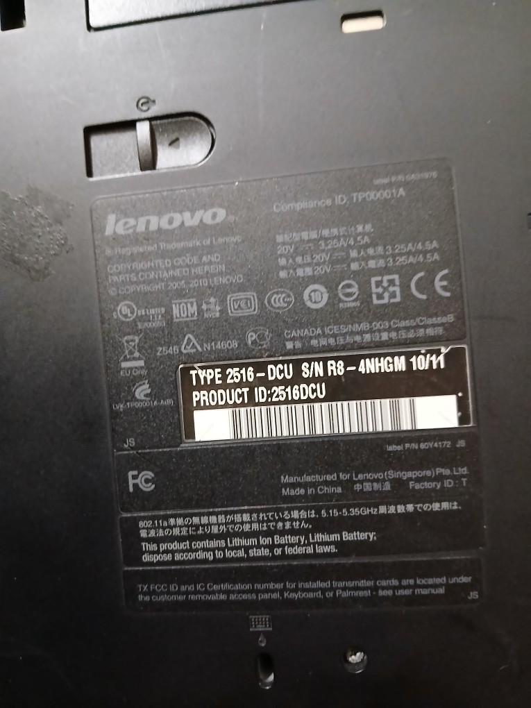 Lenovo ThinkPad T410 Intel Core i5-520M 2.66GHz 4GB RAM No HDD READ DESCRIPTION