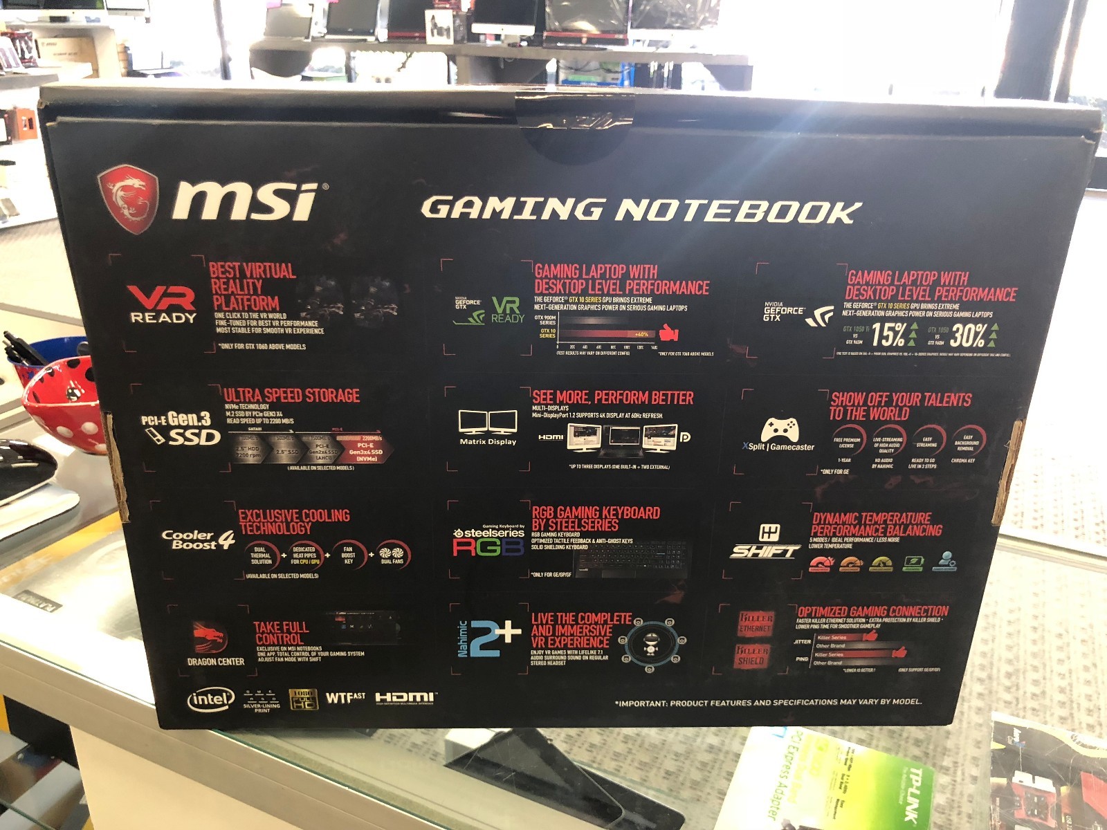 MSI 15.6″ GP62MVRX Leopard Pro Custom i7-7700HQ GTX 1070 8GB GDDR5 32GB 512 SSD