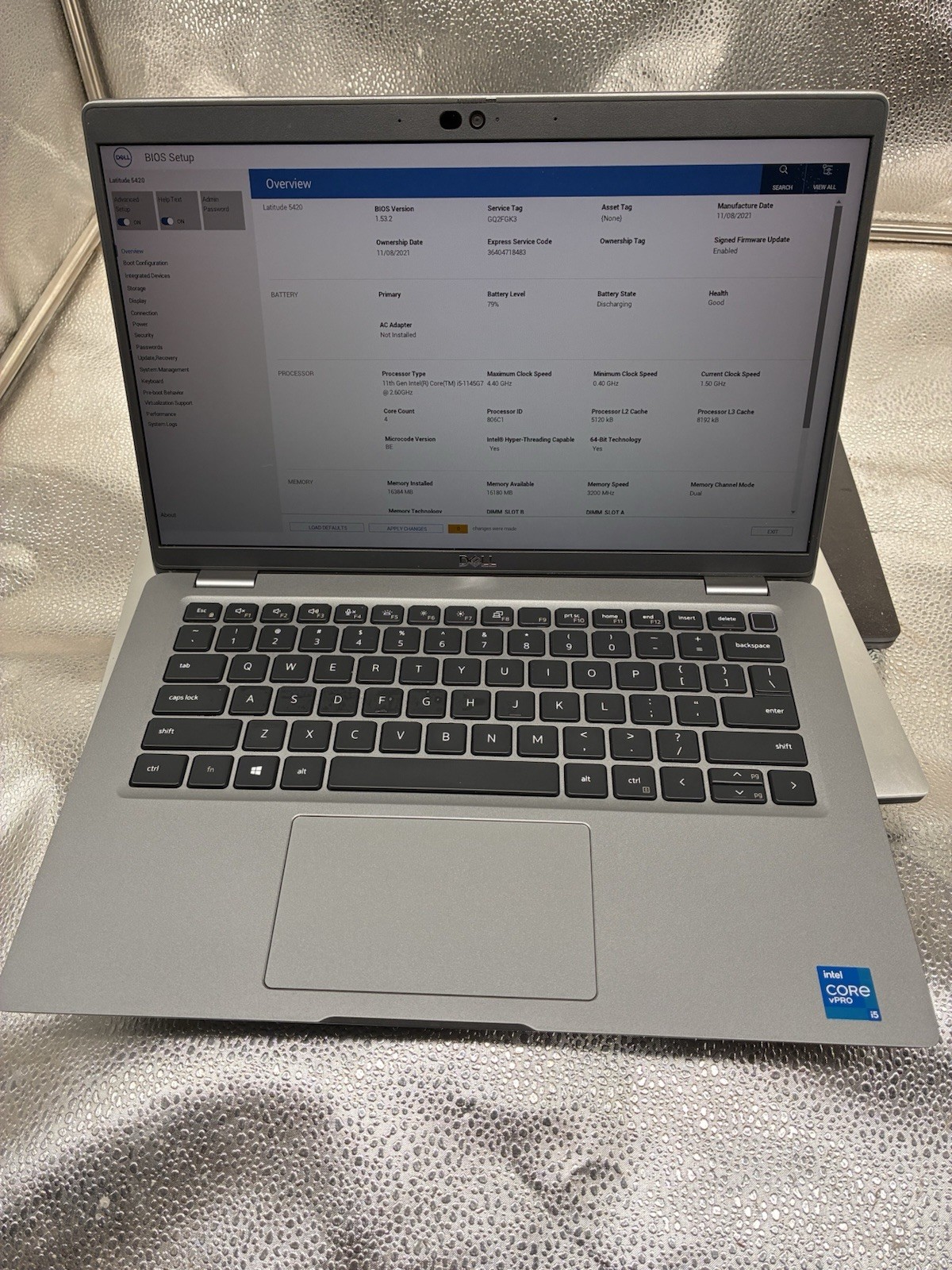 Dell Latitude 5420 i5-1145G7 2.60 GHz 15GB RAM 256GB SSD Windows 11