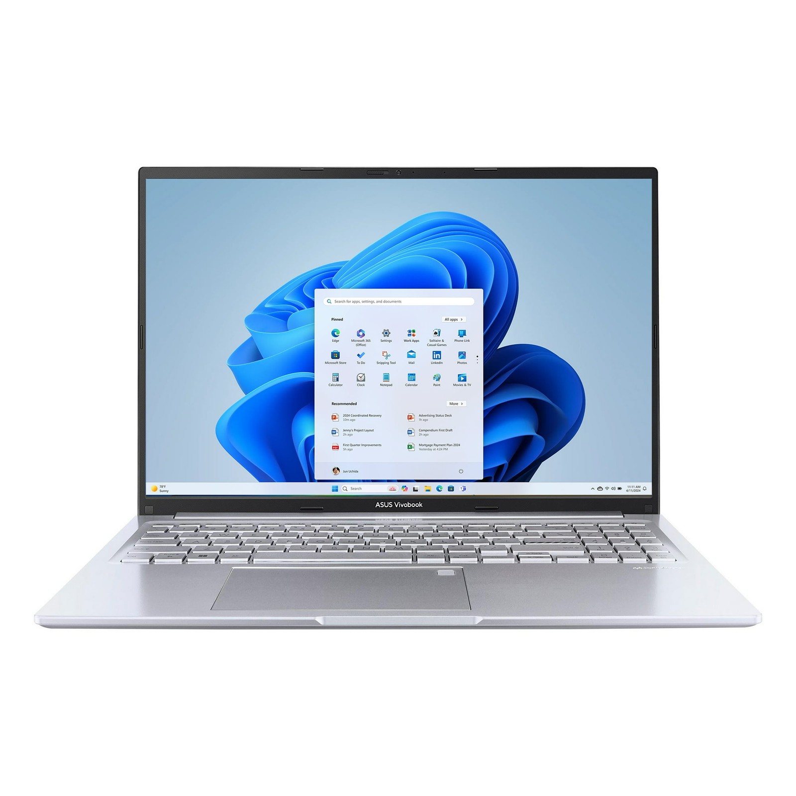 ASUS Vivobook 16 Laptop Intel i9-13900H, 16GB, 1TB, Win 11 Home Cool Silver