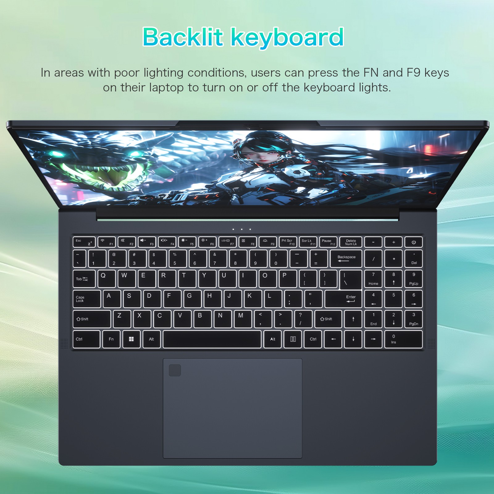 7430U 16″ FHD Laptop 32GB+1TB SSD Win 11 Pro Fingerprint Unlock, Security Camera
