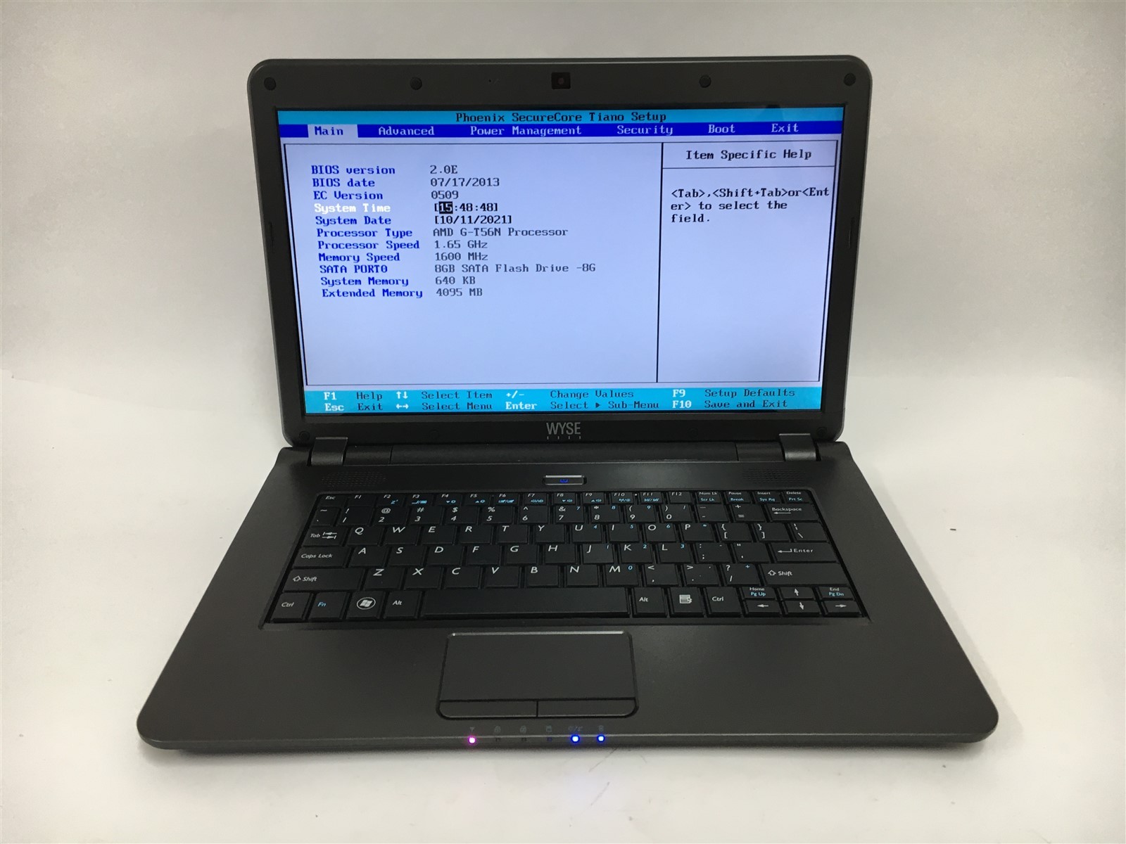 WYSE Xn0m Laptop AMD G-T56N 1.65GHz 4GB RAM 8GB SSD Chrome OS 14″