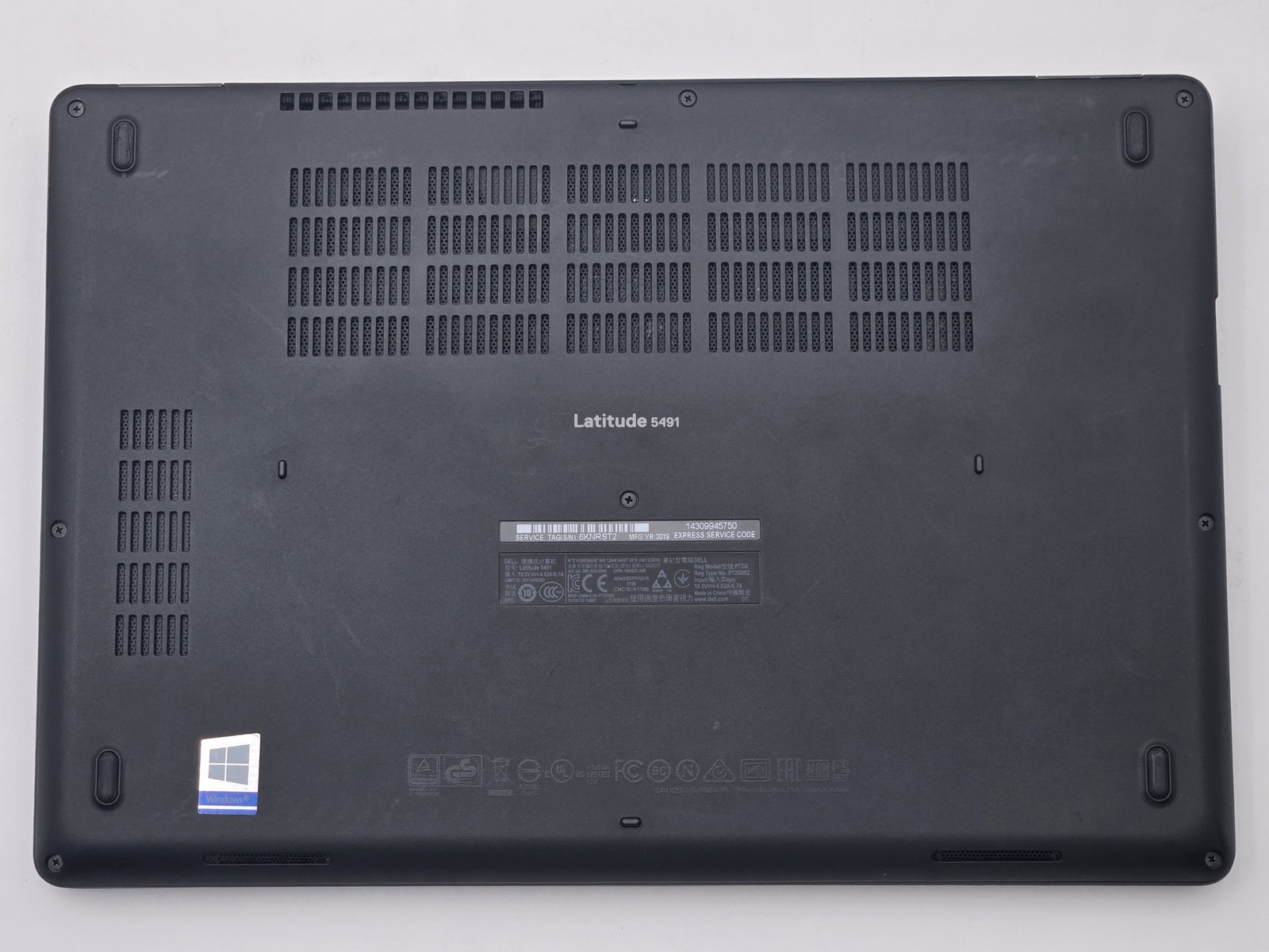 Dell Latitude 5491 14″ FHD I7-8850H 256GB SSD 16GB W11P Webcam Backlit