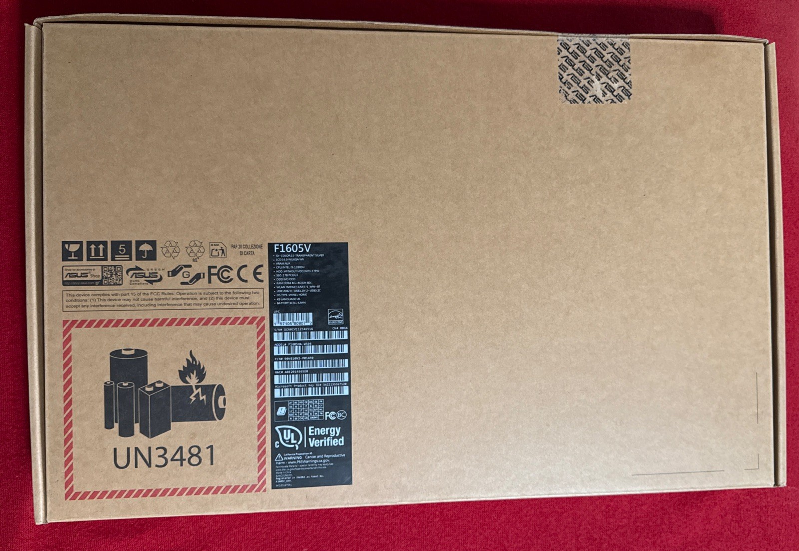 ASUS Vivobook 16 Laptop Intel i9-13900H, 16GB, 1TB, Win 11 Home Cool Silver