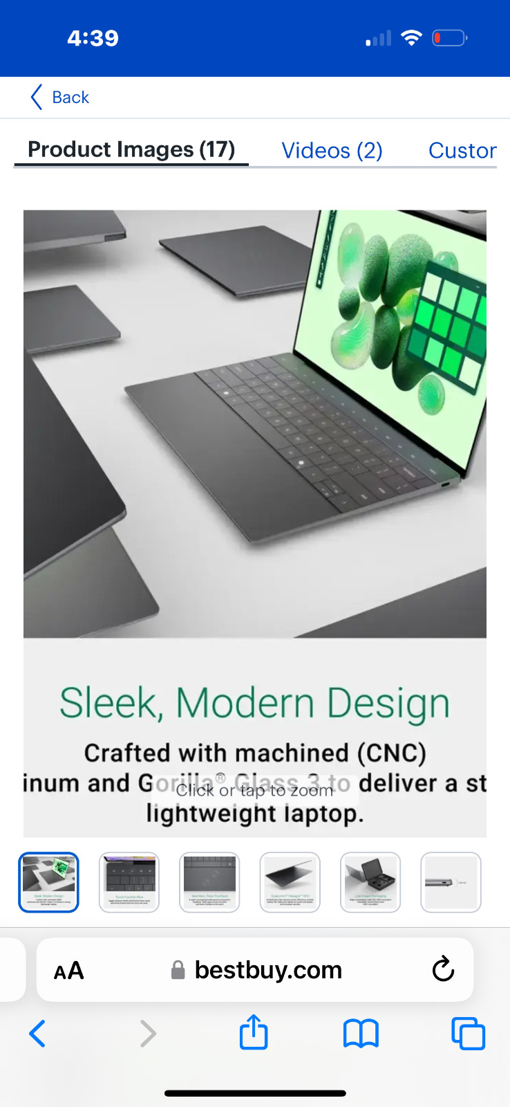 Dell – XPS 13 13.4″ OLED Touch Screen Laptop – Snapdragon X Elite Copilot+ PC w