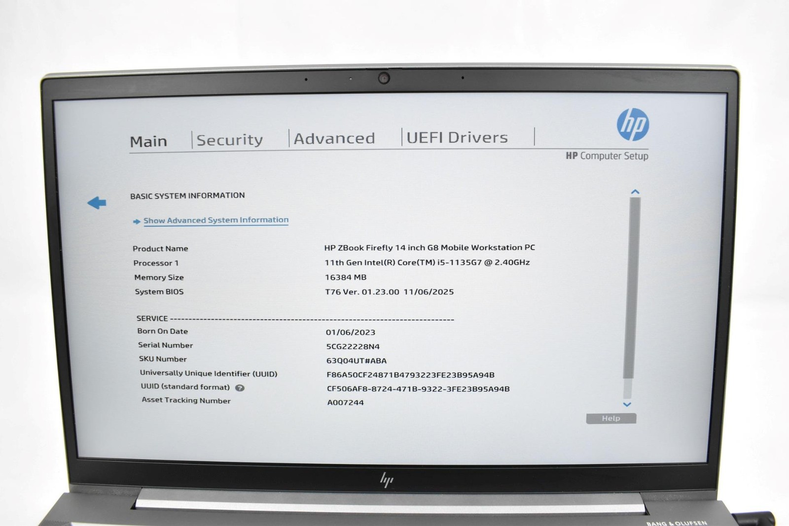 HP Z Book Firefly 14 G8 Laptop i5-1135G7 2.4GHz 16GB 256GB SSD 14″ No OS