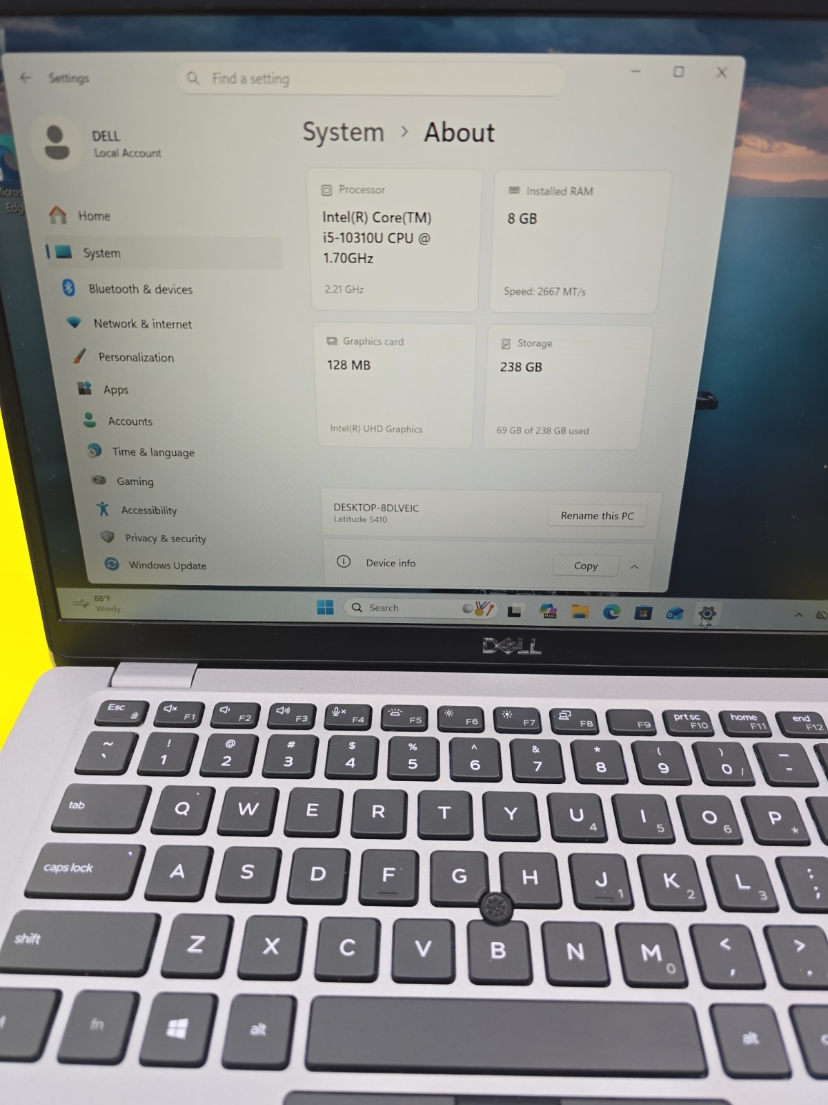 Dell Latitude 5410 14″ 256GB SSD, Intel Core i5 10th 8GB Ram Windows 11 Pro