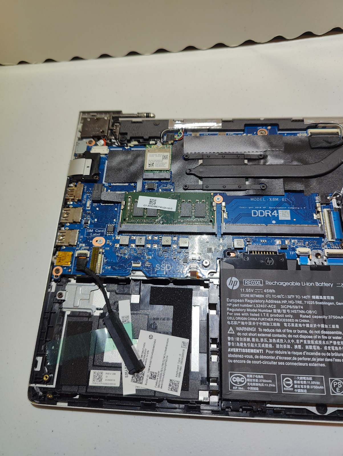 HP PROBOOK 440 G7 i5-10210U @ 1.60GHz, 8GB RAM, NO HDD/OS PARTS ONLY