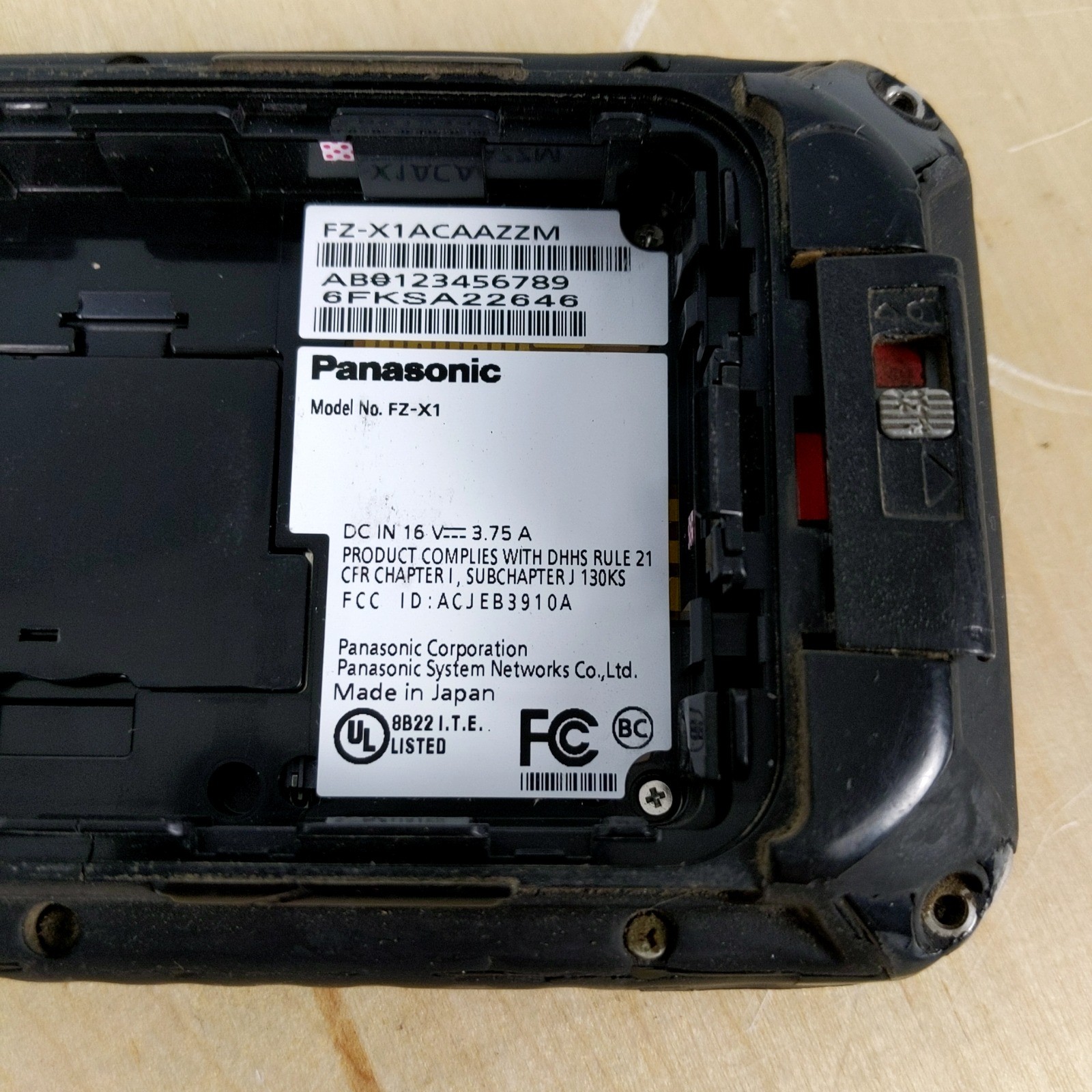 Panasonic Toughpad FZ-X1 Rugged Tablet 5″ Android Barcode Scanner Working