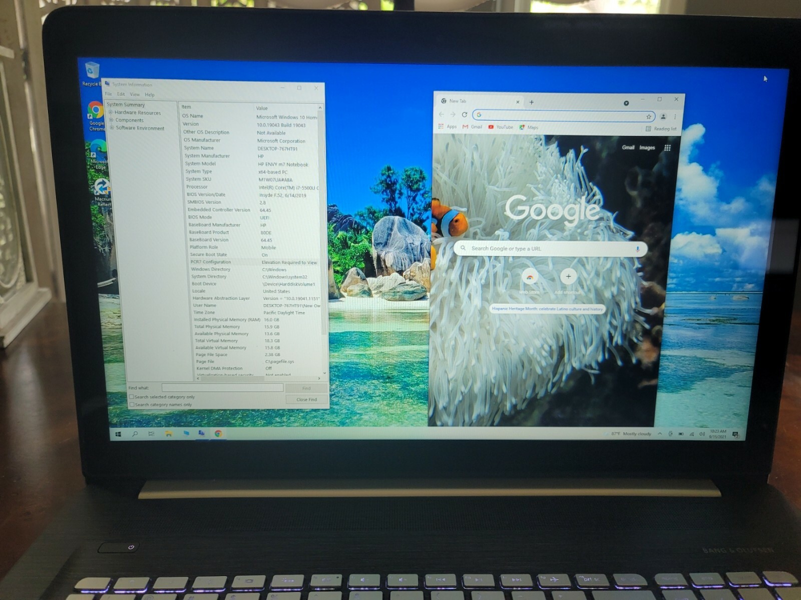 HP Envy 17 MN Touch+ i7@3.5GHz+1TB M2 G-3 SSD+ 1TB HDD+16GB Ram+NVIDIA GPU+ F/S