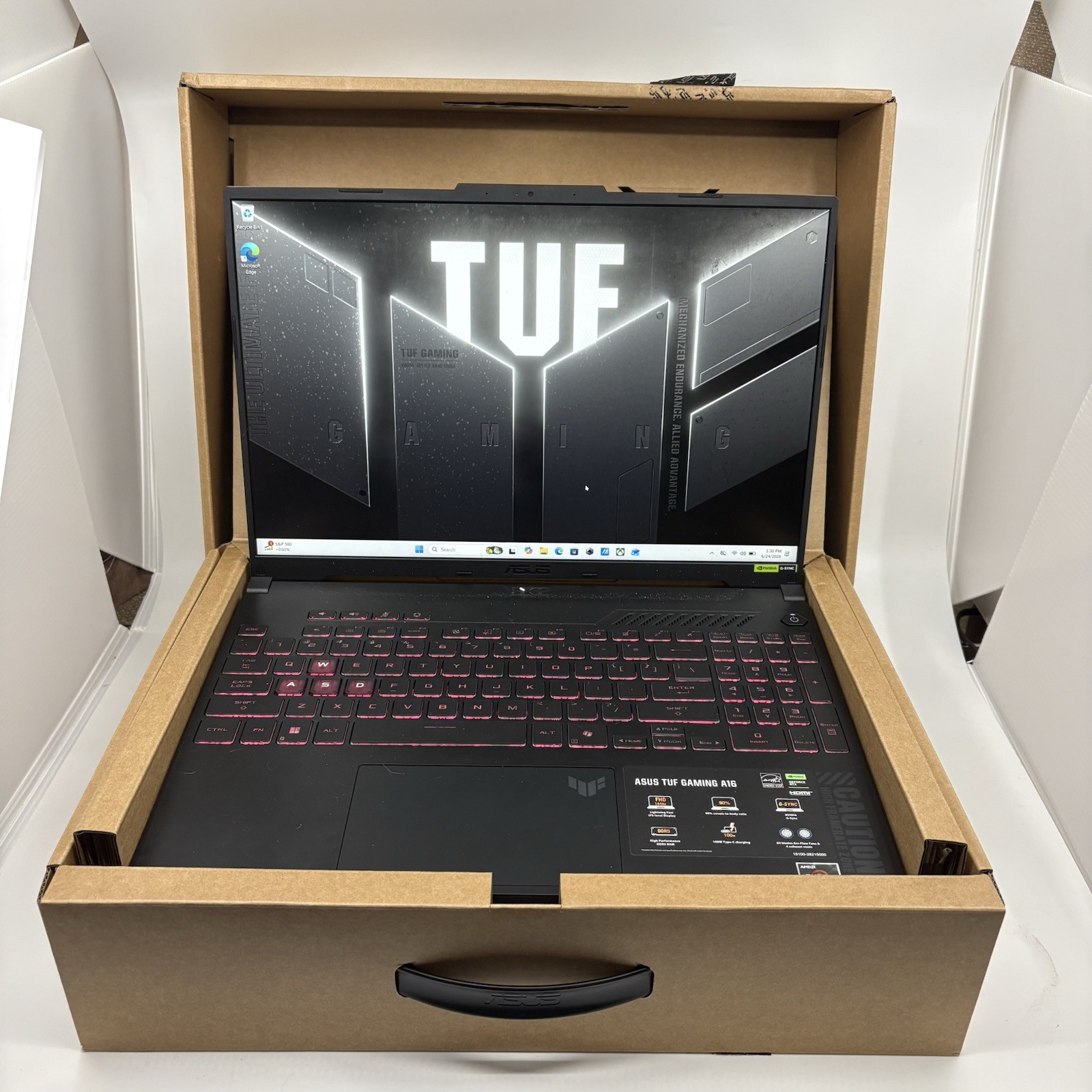 ASUS TUF GAMING A16 FA607N 16″ RYZEN 7 7445HS 3.2GHZ 16GB RAM 512GB SSD