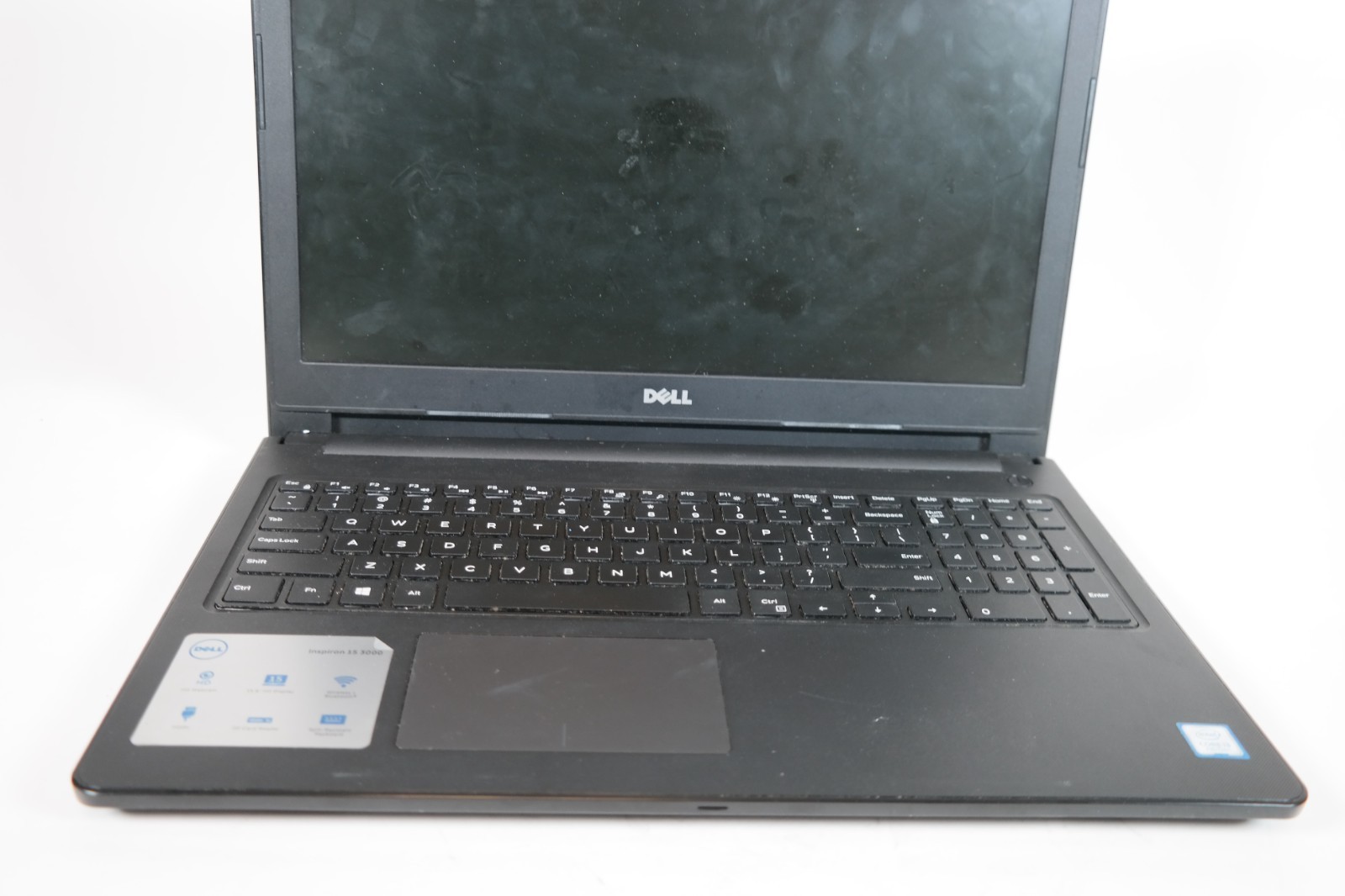 Dell Inspiron 15 3567 – Intel Core i3 – 8GB RAM – No HDD – No Battery – untested