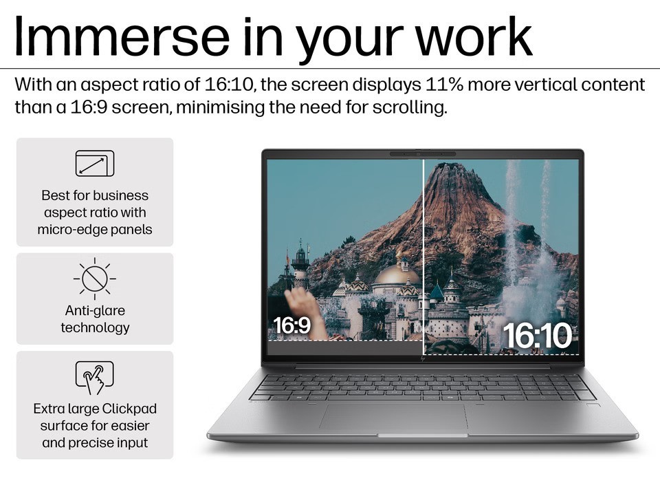 HP ZBook Power 16 G11A 16″ Ryzen 7 PRO 8845HS/64GB / 1TB /RTX 1000/3y HP waranty