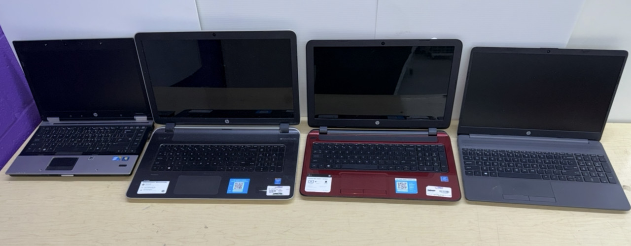 Lot of 4 HP Laptops (PARTS/REPAIR)