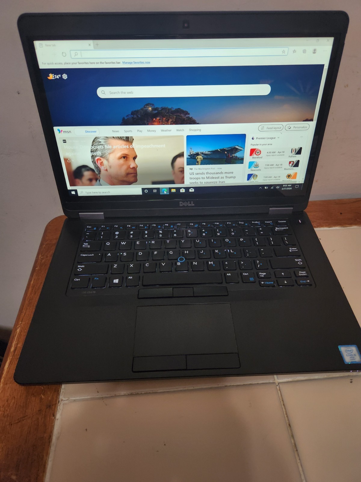Dell E5470 14-inch Core i5-6200U 2.40 GHz 8GB RAM 500GB Backlite KB Touchscreen