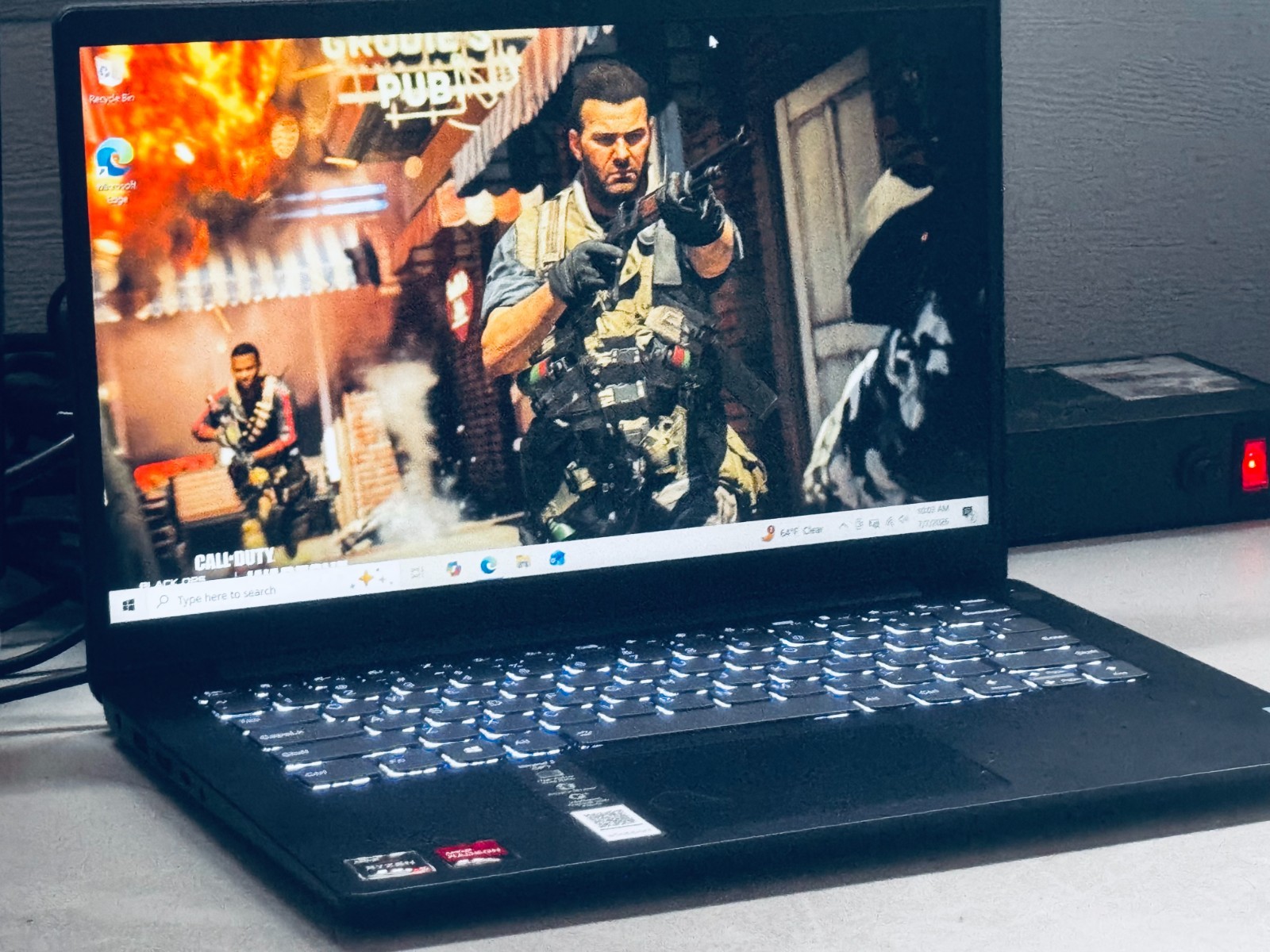 Lenovo IdeaPad Gaming Laptop-AMD Ryzen 5-12GB RAM-256GB-2GB VIDEO-12hr. Battery