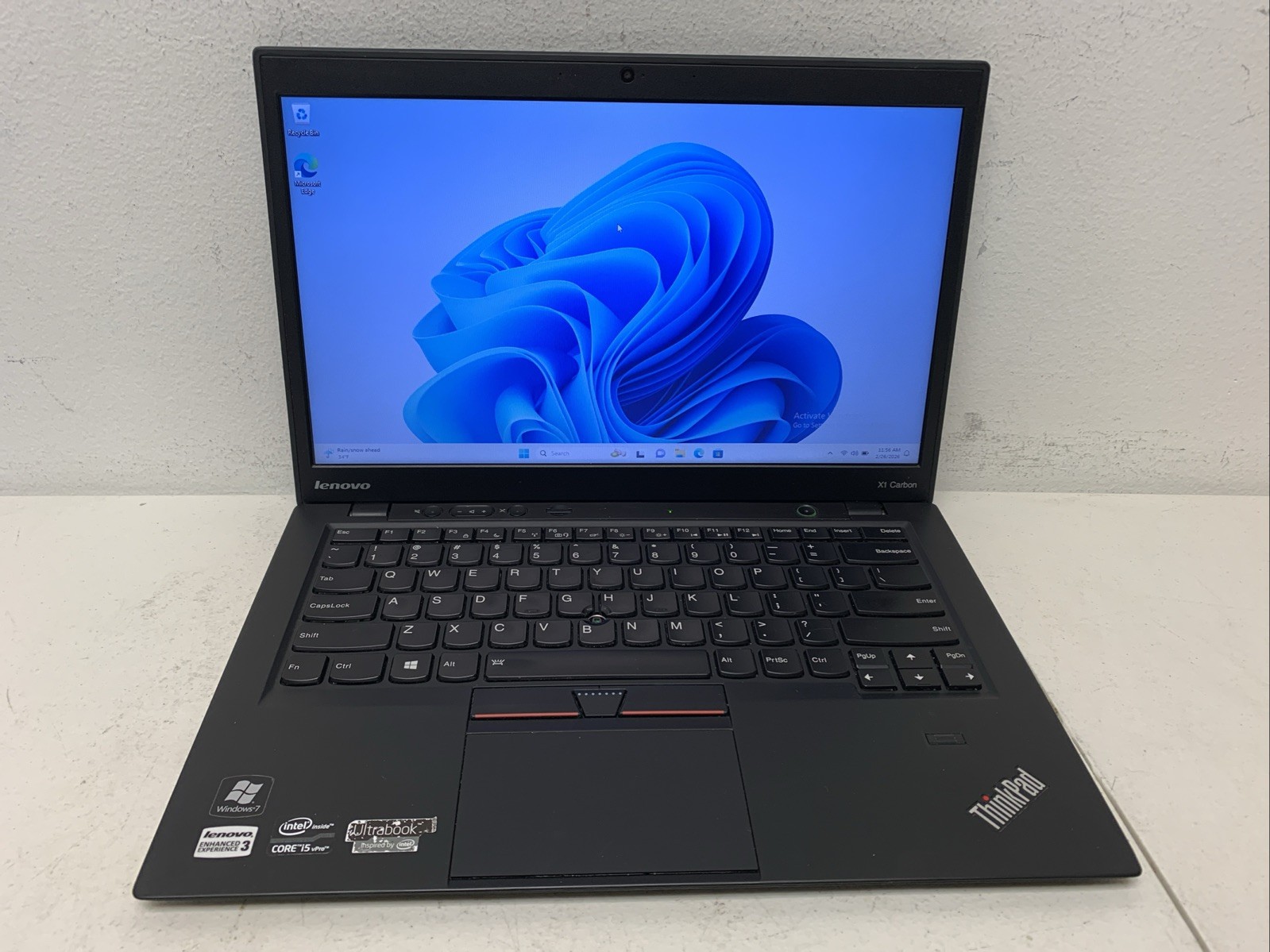 13.1″ Lenovo THINKPAD X1 CARBON Laptop i5-3427U 1.8GHZ 4GB 128GB SSD WINd 11 Pro