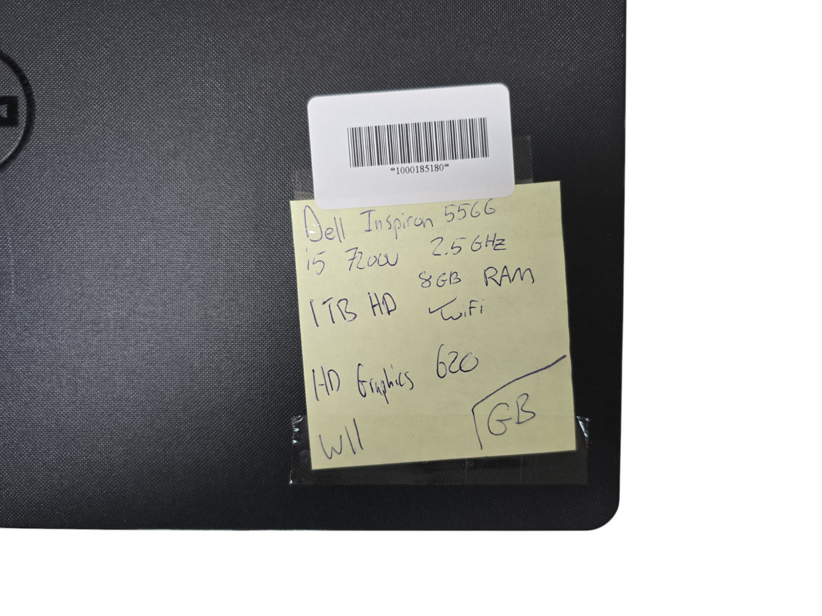 Dell Inspiron 5566 i5-7200U@2.5GHz 1TB HDD 8GB Ram Win 11 Tested